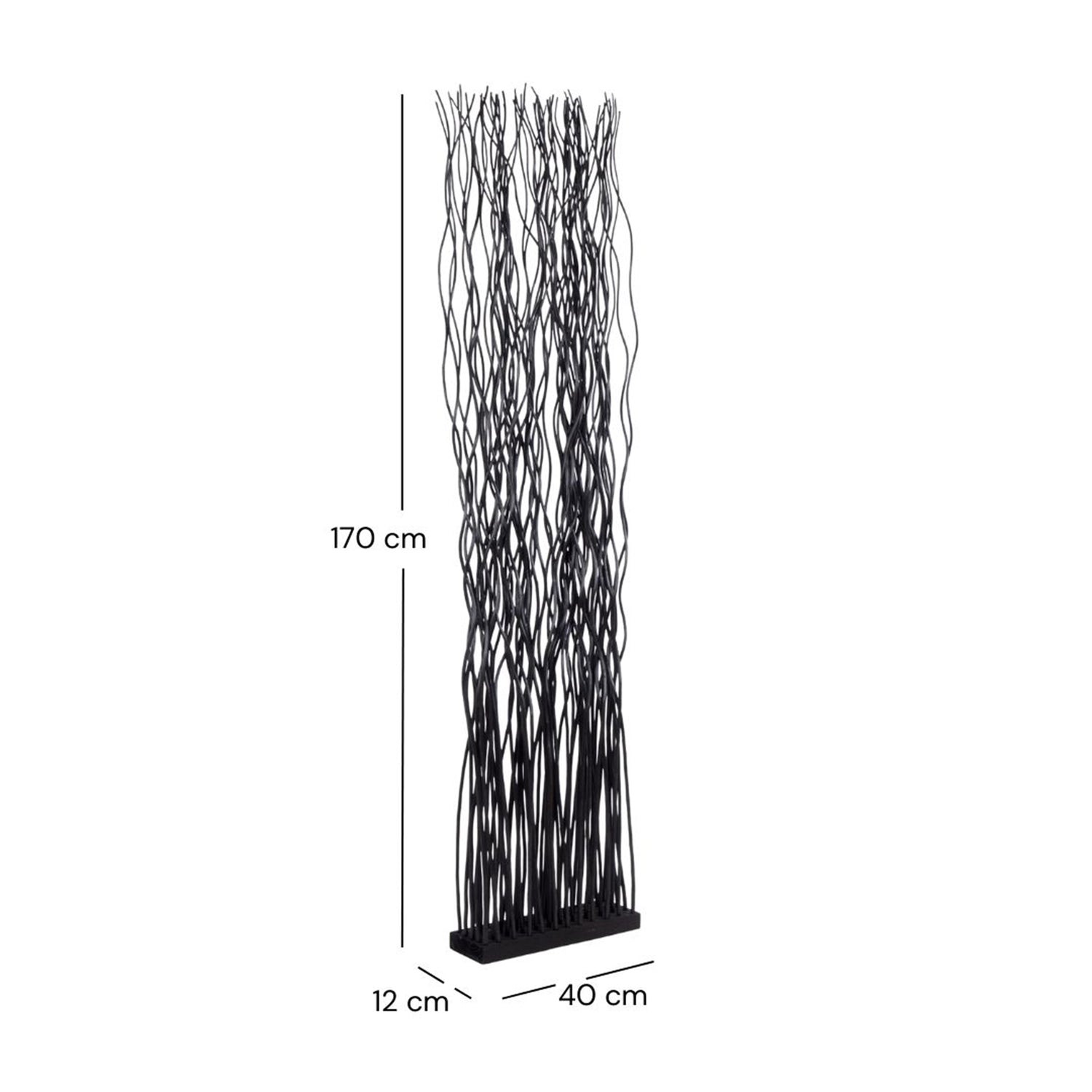 RAUMTEILER "WAVE" | Weidenholz, 170x40cm (HxB)  | Paravent, Trennwand
