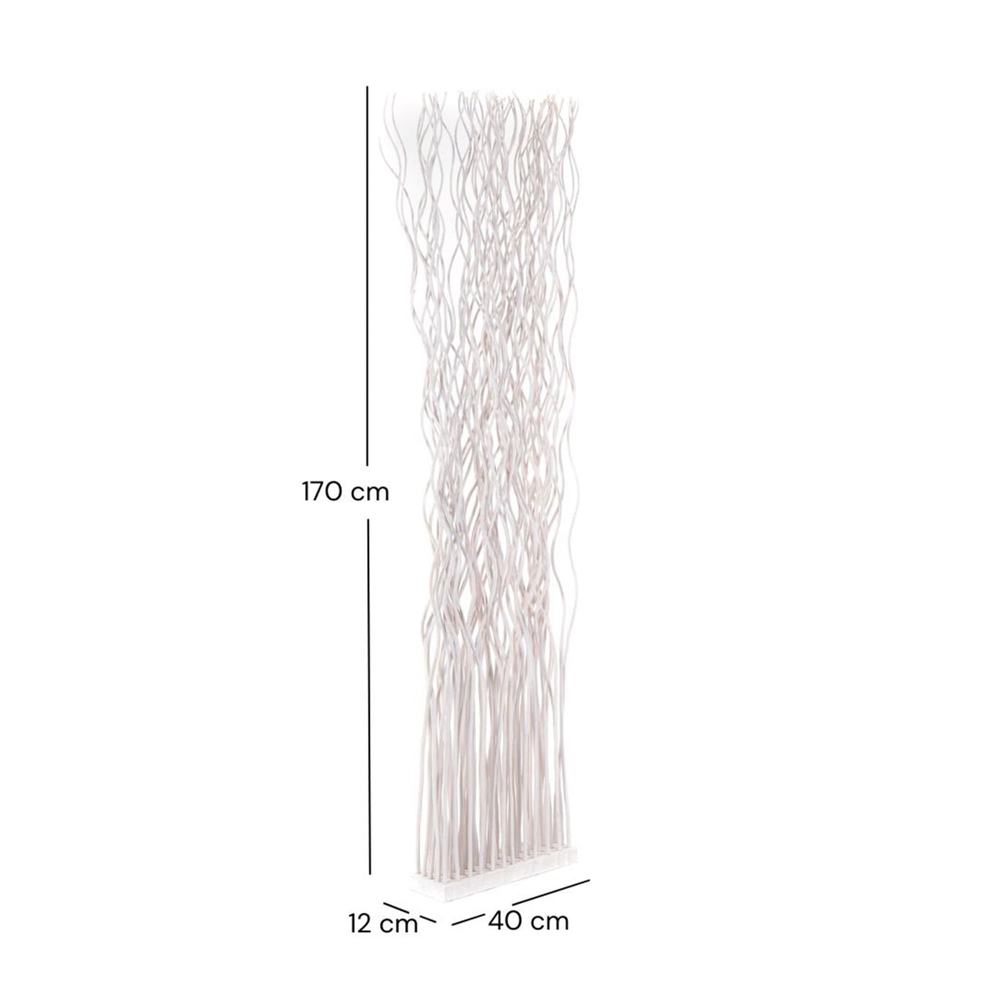 RAUMTEILER "WAVE" | Weidenholz, 170x40cm (HxB) | Paravent, Trennwand