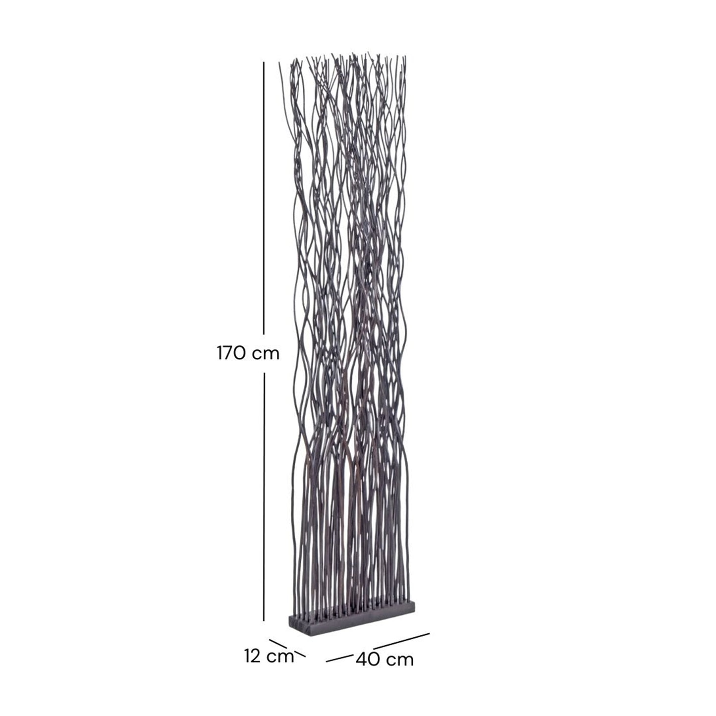 RAUMTEILER "WAVE" | Weidenholz, 170x40cm (HxB) | Paravent, Trennwand