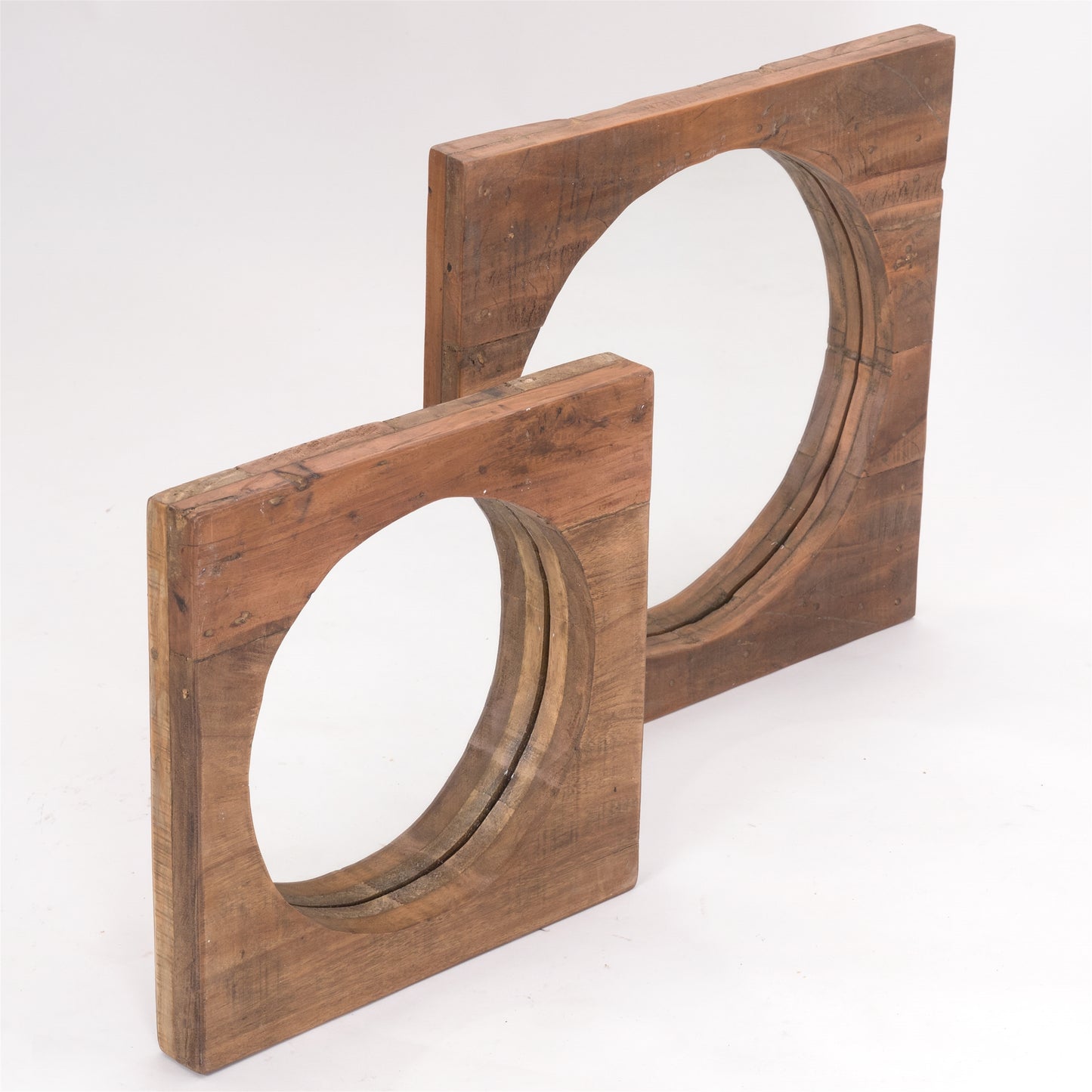 WANDSPIEGEL "NATURAL 50" | Massivholz, 50 cm | Holz Spiegel