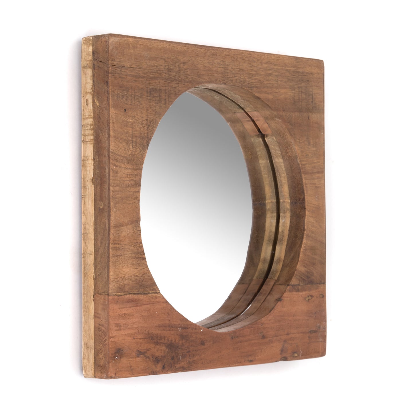 WANDSPIEGEL "NATURAL 40" | Massivholz, 40 cm | Holzspiegel