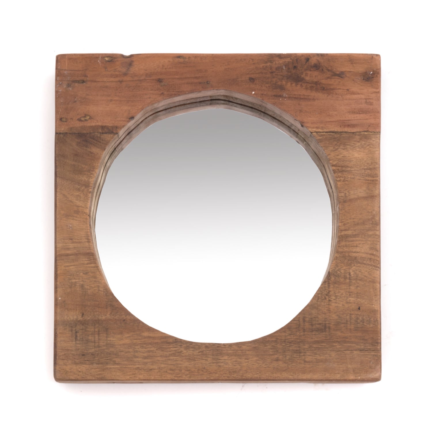 WANDSPIEGEL "NATURAL 40" | Massivholz, 40 cm | Holzspiegel
