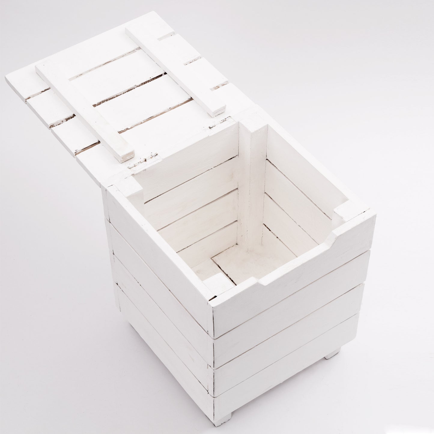 HOCKER "STORAGE 50" | 50x35cm (HxB), Altholz | Wäschebox