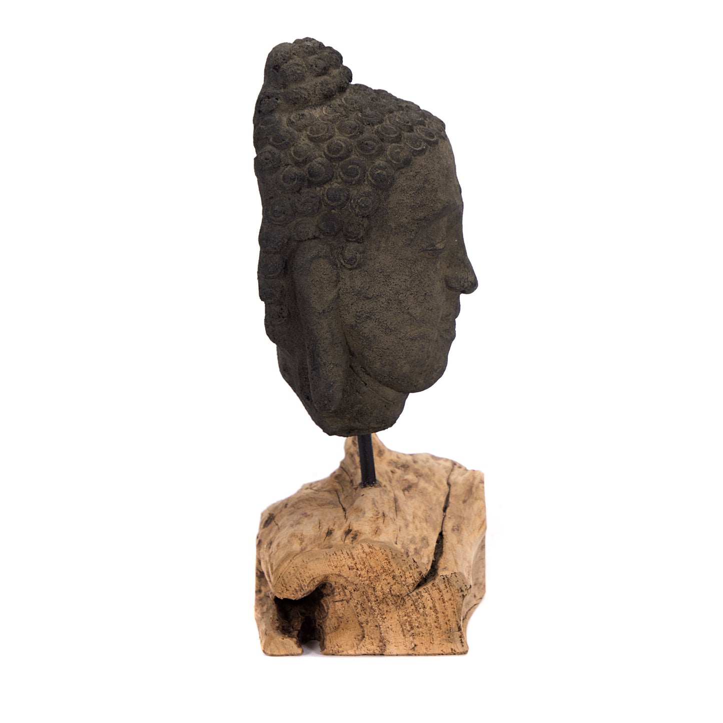 SKULPTUR "BUDDHA" | 45 cm, Beton | Buddha-Kopf, Buddha Deko Objekt