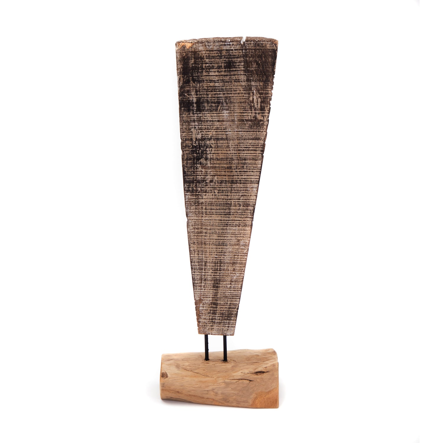 HOLZ MASKE "WORU" | Massivholz, 82cm | Deko Skulptur