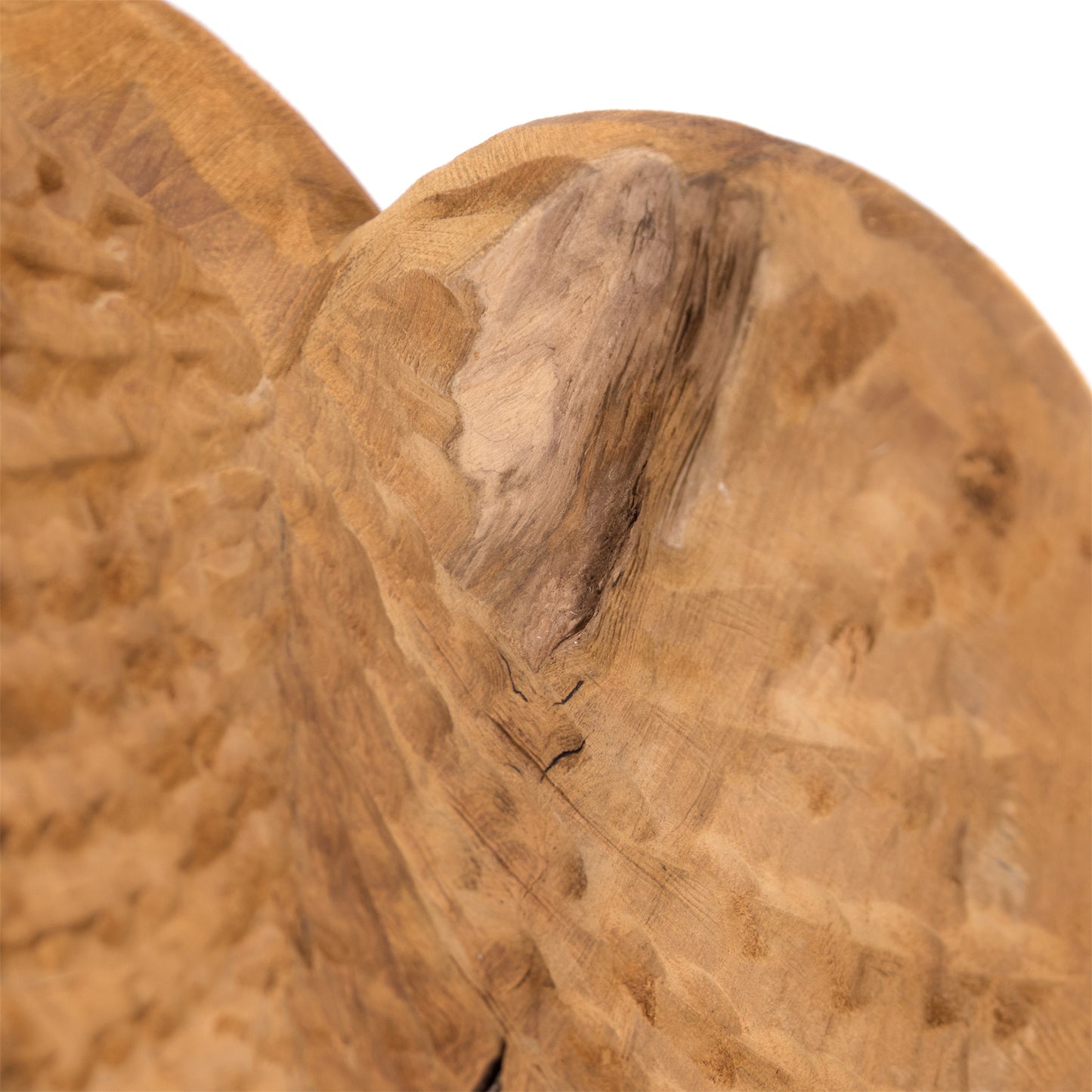 RUNDE HOLZ SKULPTUR "ROYA" Dekoobjekt
