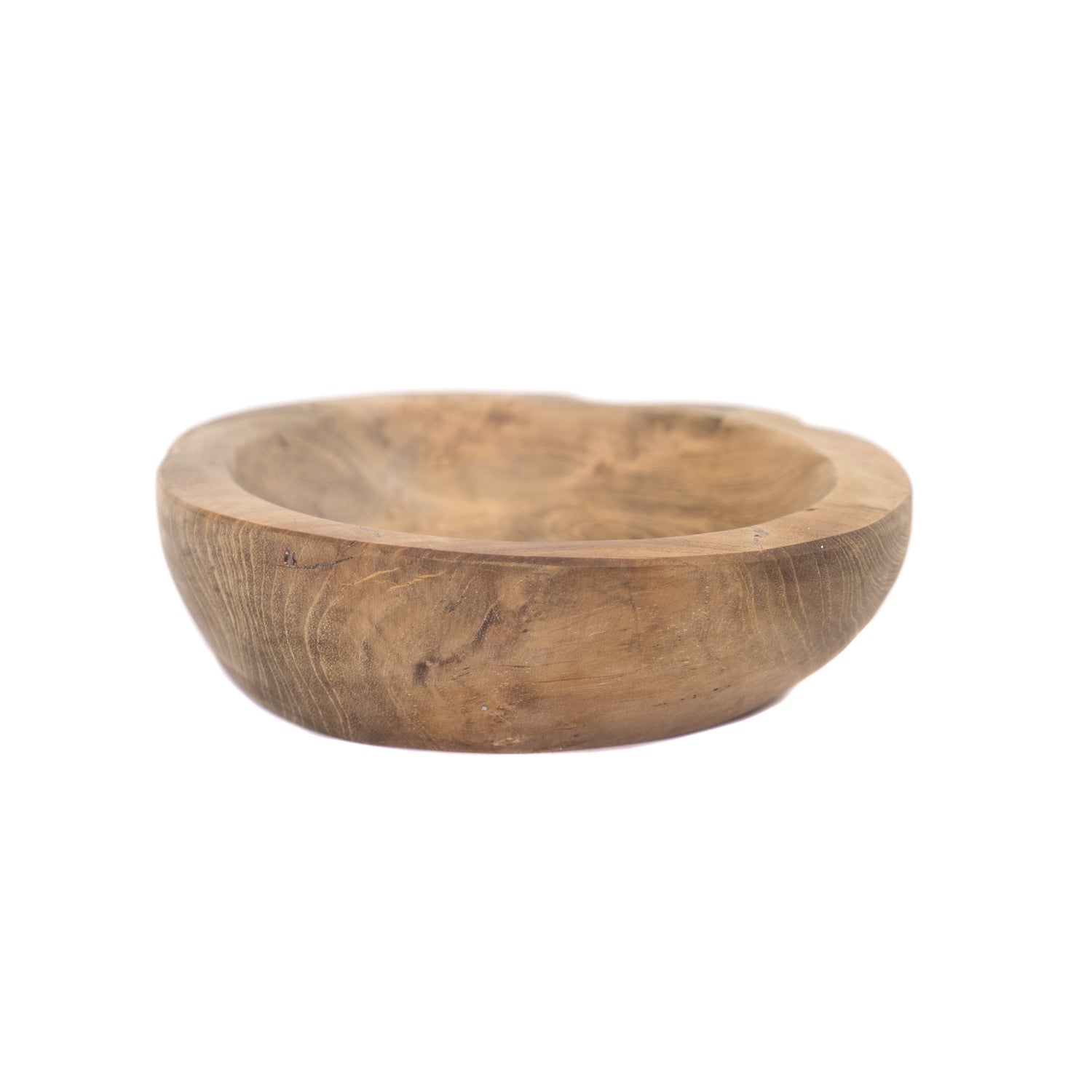HOLZ SCHALE "YANARA" | Teakholz, 18 cm | Wurzelholz Teakschale