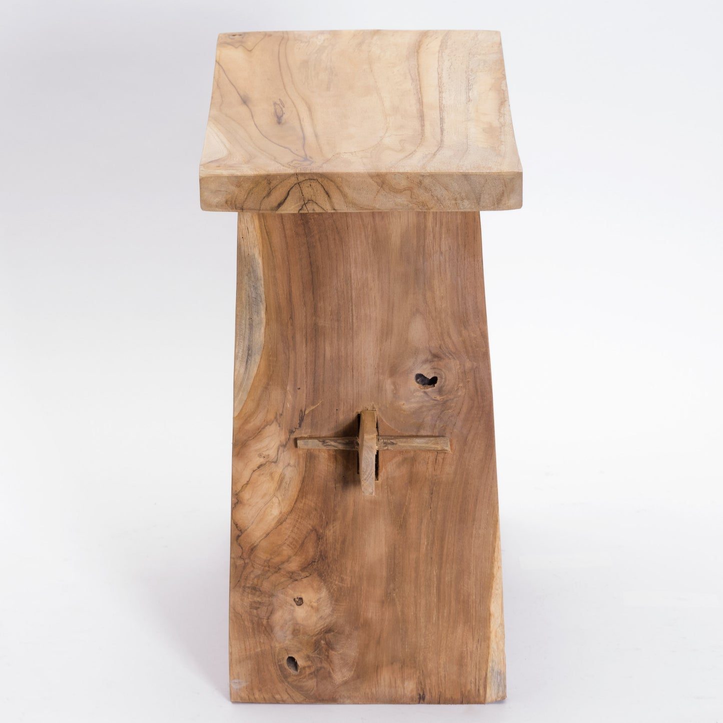 SITZHOCKER "FINCA II" | Teakholz, 50 cm | Holz Hocker
