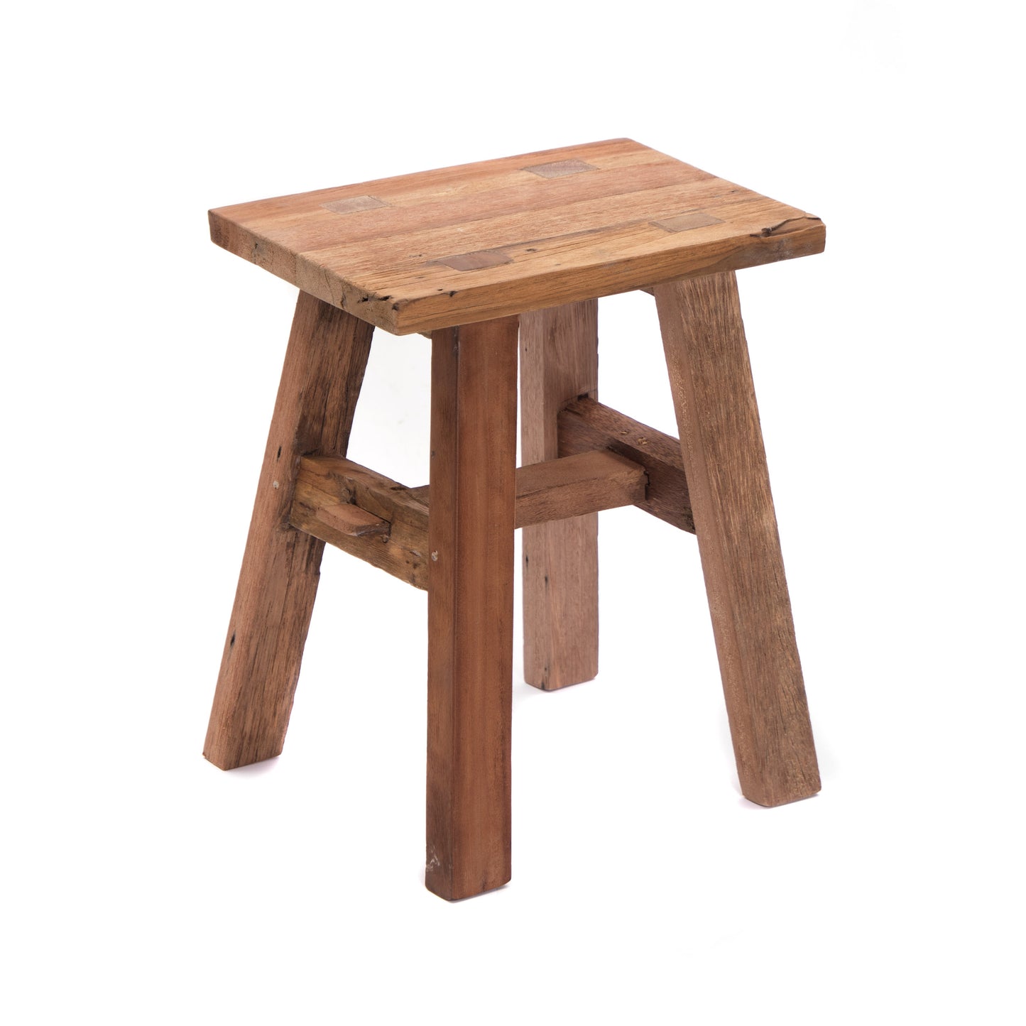 HOLZ HOCKER "RECTA 42" | Massivholz, 42x35 cm | Sitzhocker