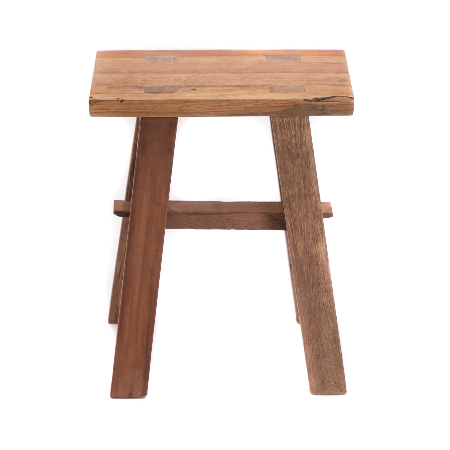 HOLZ HOCKER "RECTA 42" | Massivholz, 42x35 cm | Sitzhocker