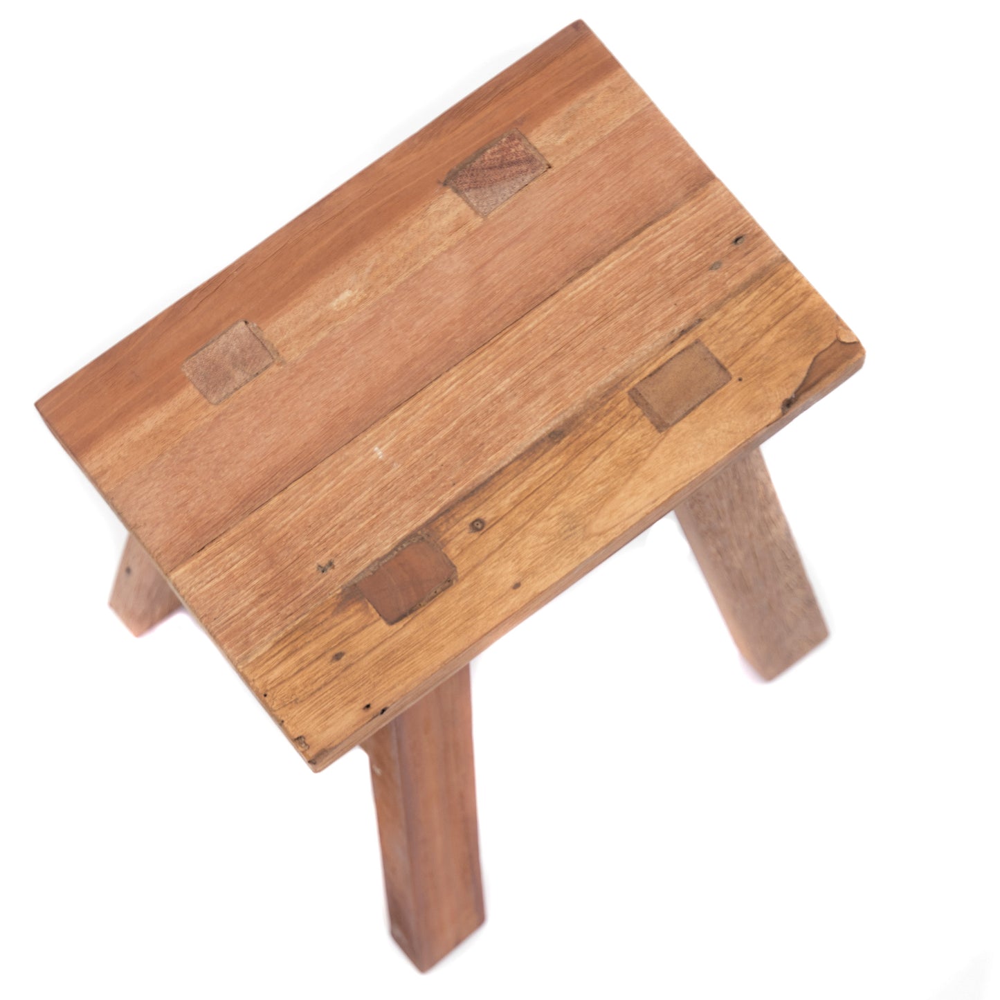 HOLZ HOCKER "RECTA 42" | Massivholz, 42x35 cm | Sitzhocker