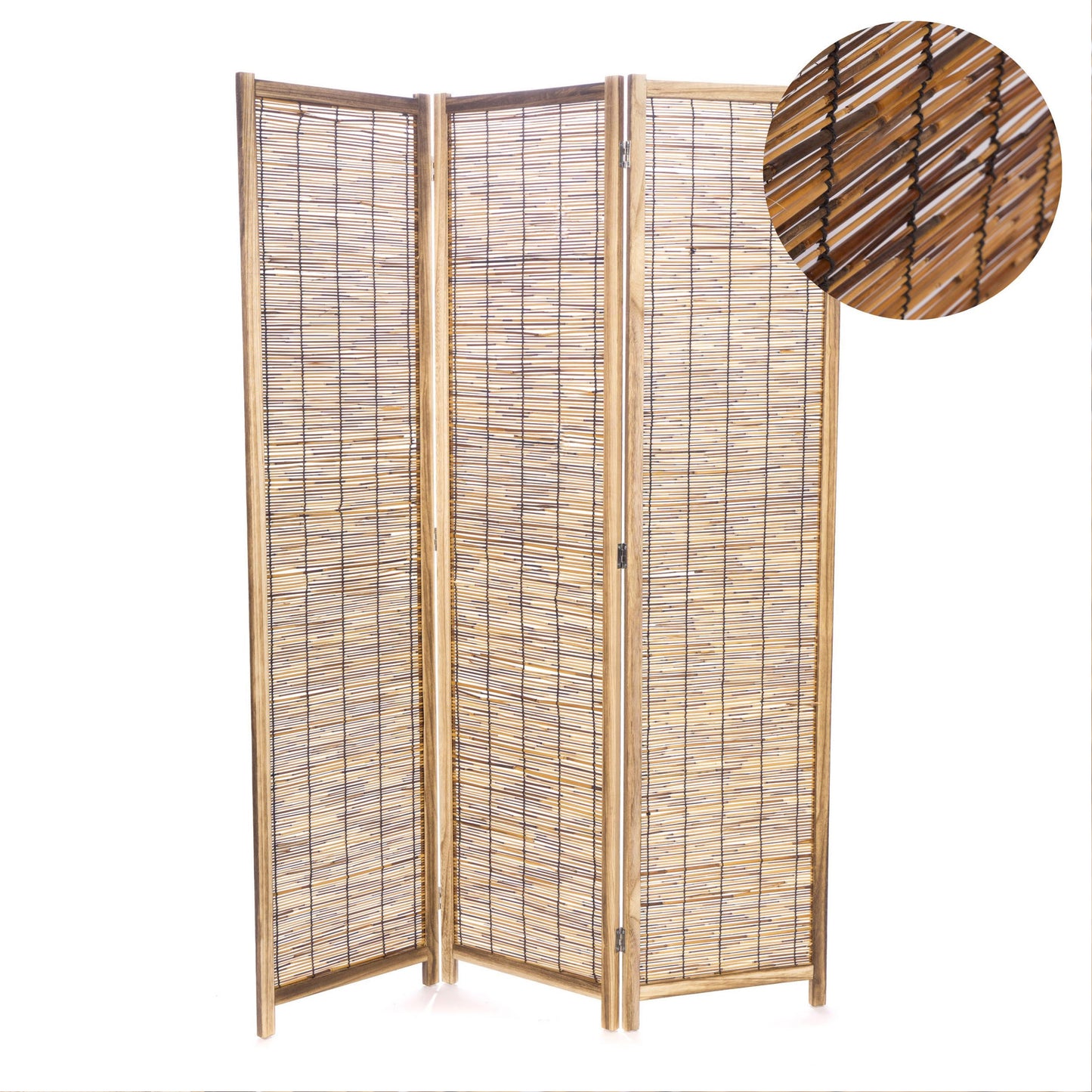 RAUMTEILER "VIVA" | Schilfrohr, 170x120 cm | Natur Paravent