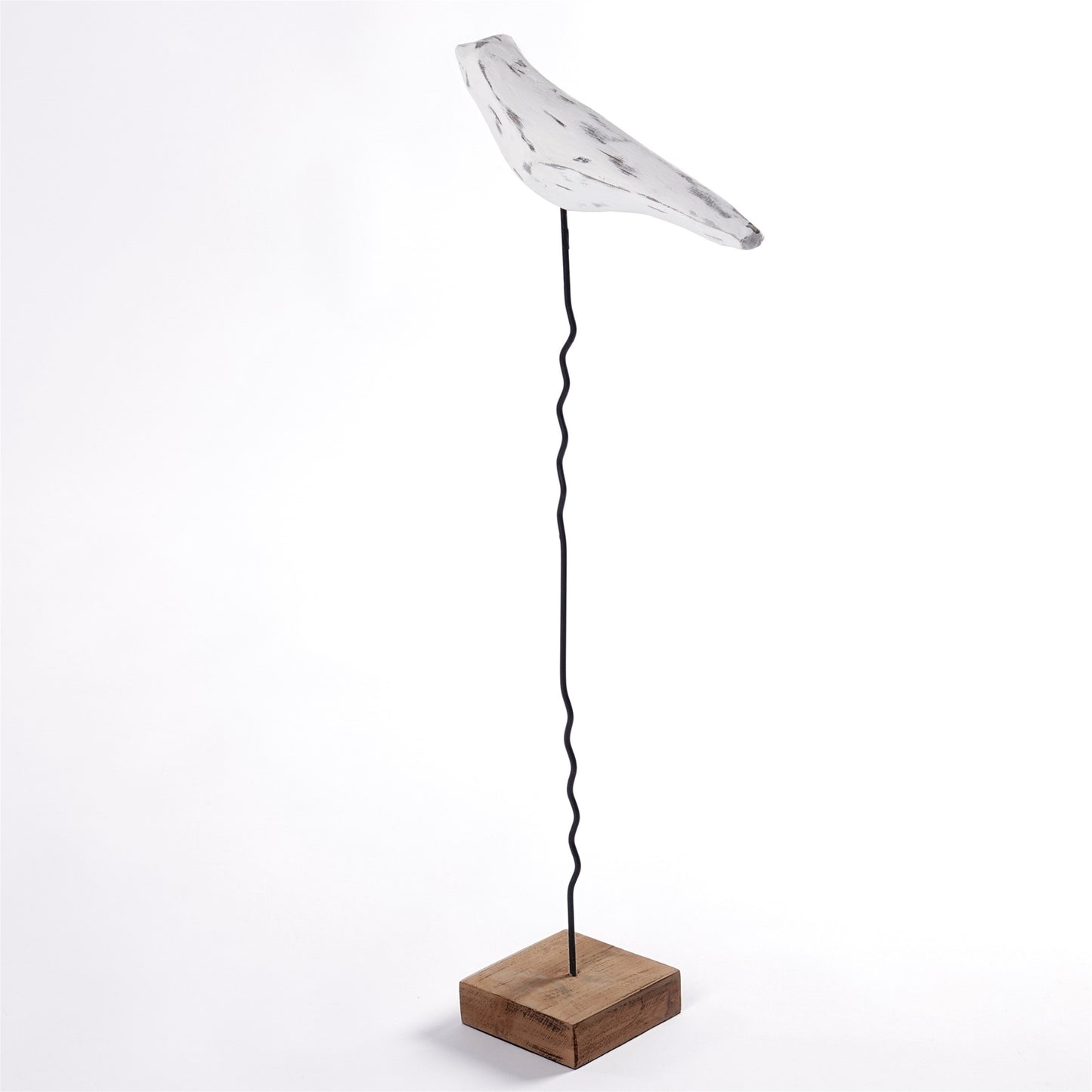 VOGEL SKULPTUR "KIKKI 56" | Mangoholz | Deko Aufsteller Vogel