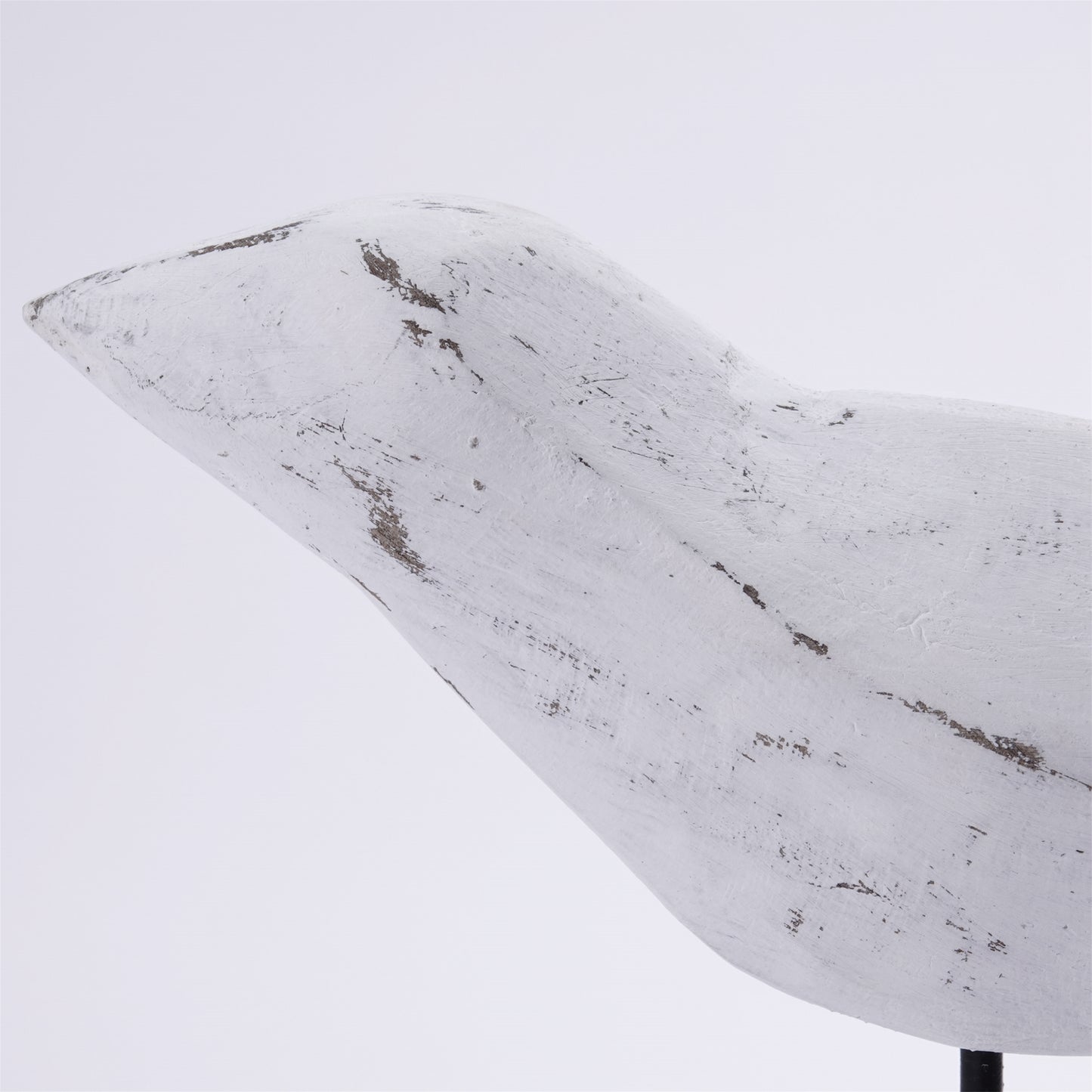 VOGEL SKULPTUR "KIKKI" 42" | Mangoholz, Metall | Vogel Aufsteller