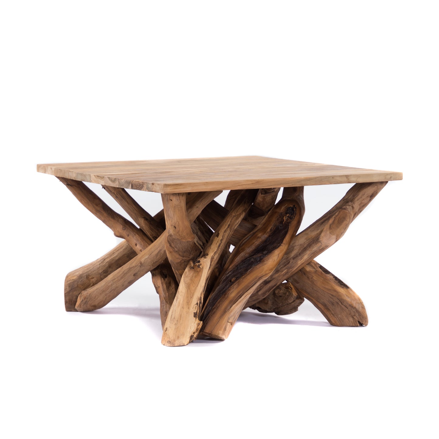 SITZGRUPPE "MILA" | Teak, 3-teilig | Wurzel Bistro Set, Sitzgarnitur