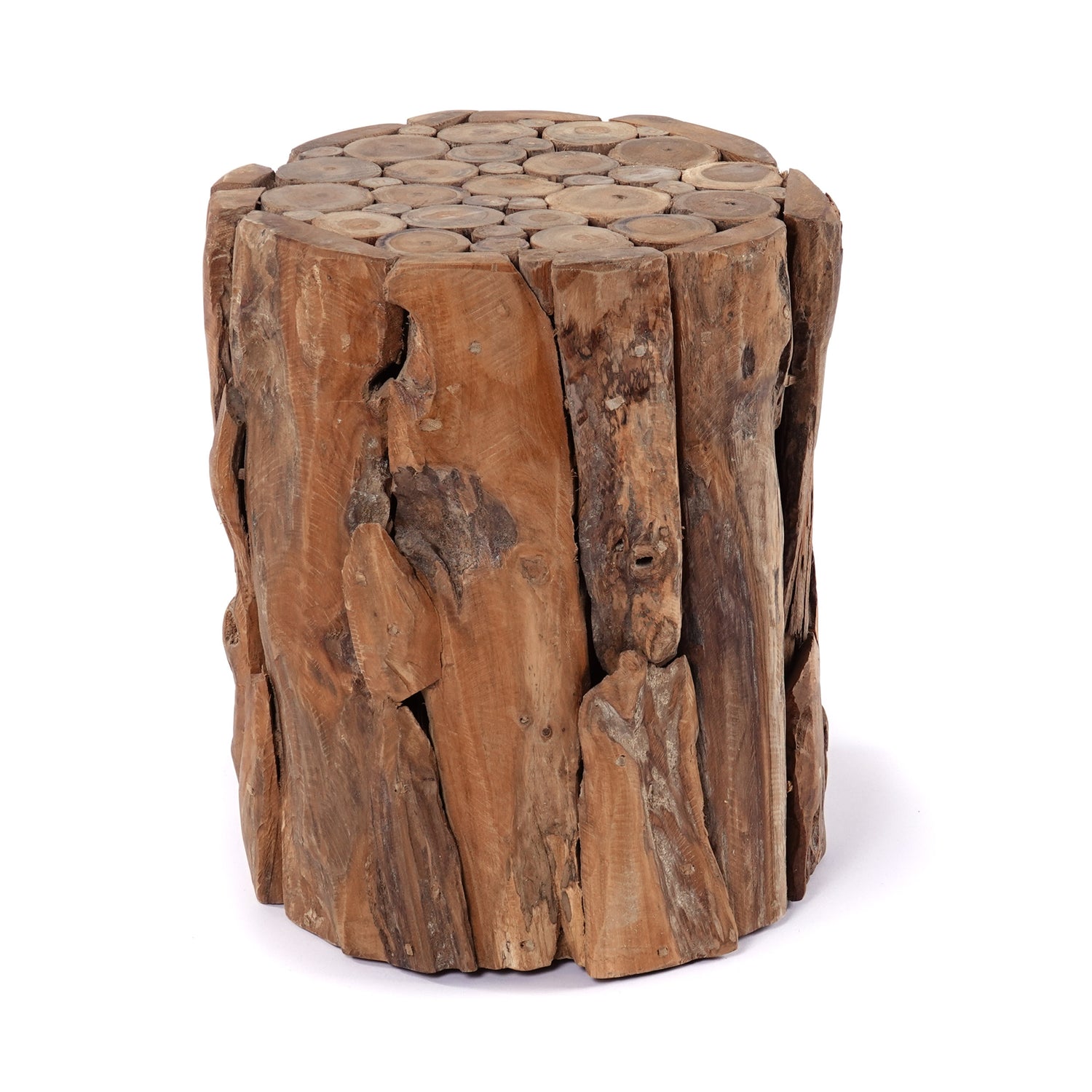 HOLZ SÄULE "MALEA 40" | Treibholz, 40cm | Natur Blumen Podest