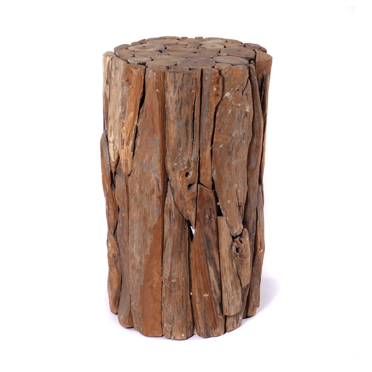 BLUMEN SÄULE "MALEA 60" | Treibholz, 60cm | Natur Holz Podest