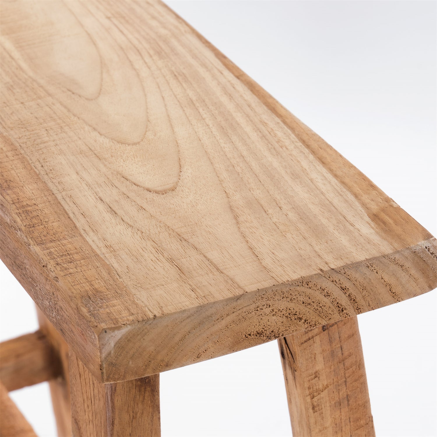 NATUR HOLZ BANK "AYLA" | Teakholz, 60cm | Flurbank, Sitzbank
