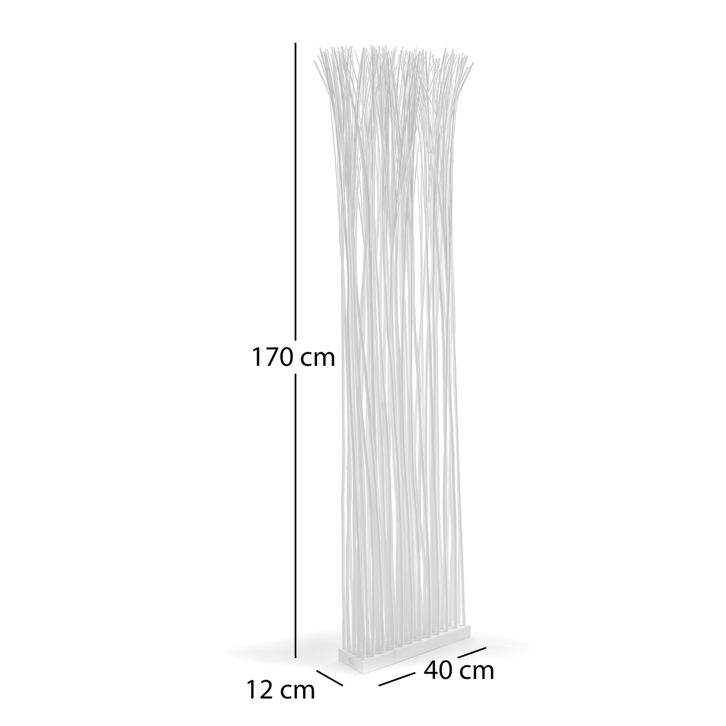RAUMTEILER "SLIM" | Weide, 170x40cm | Paravent Zweige, Stellwand