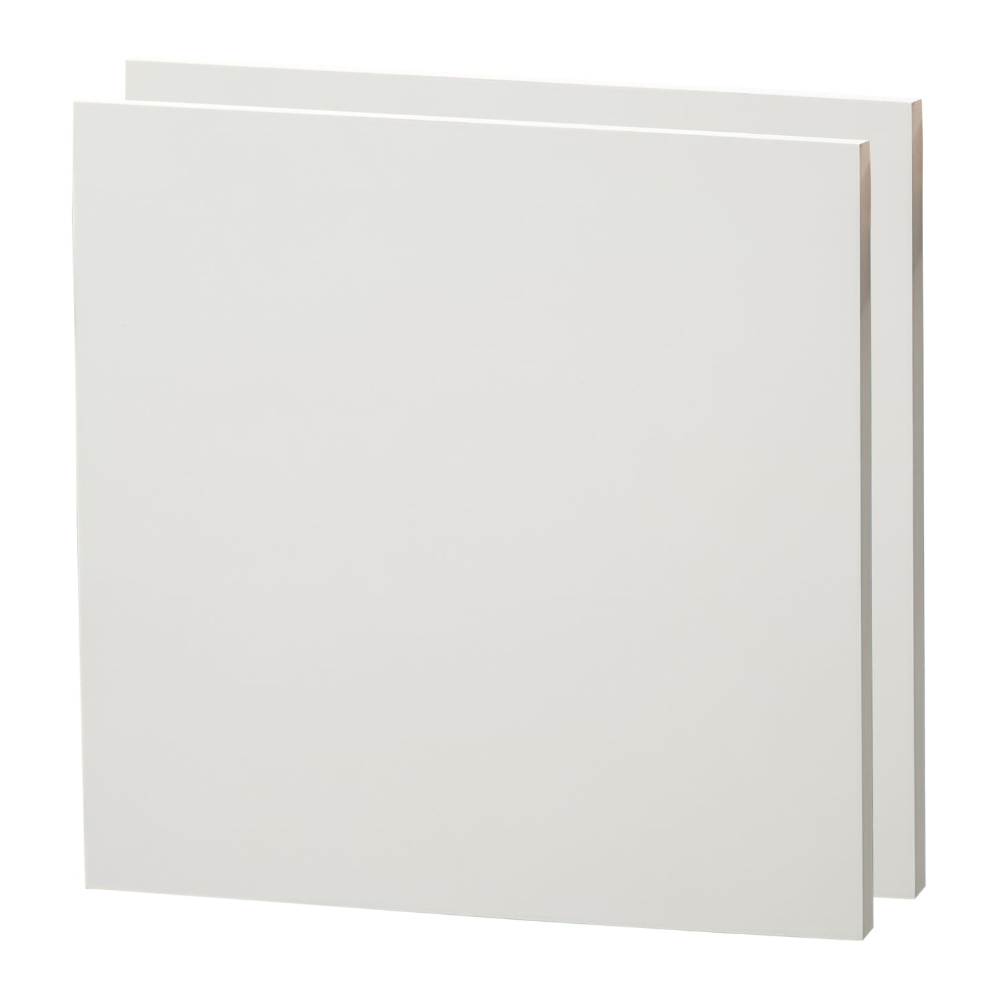 2x HOLZ Malgrund 50x50 cm | Kiefernholz Leinwand, bemalbarer Rahmen