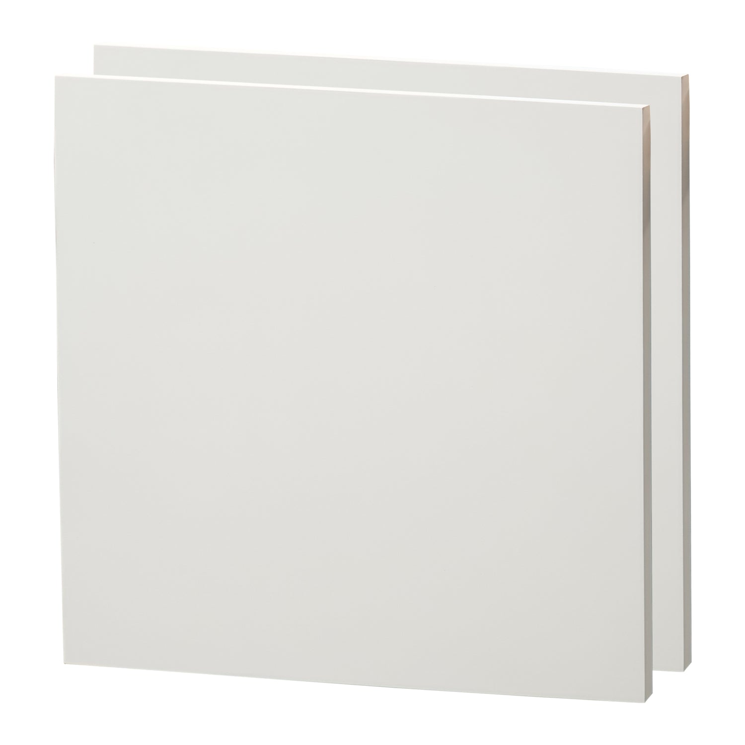 2x HOLZ Malgrund 50x50 cm | Kiefernholz Leinwand, bemalbarer Rahmen