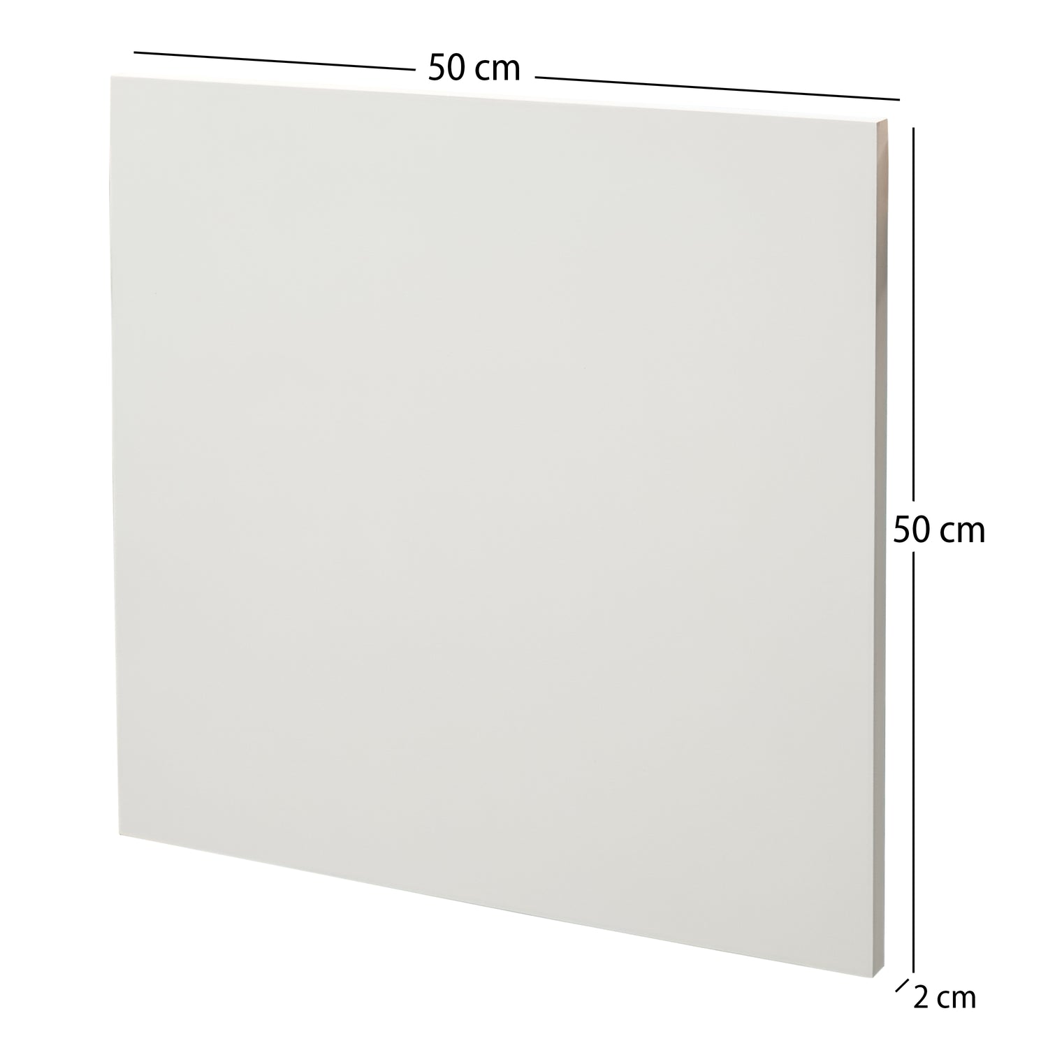 2x HOLZ Malgrund 50x50 cm | Kiefernholz Leinwand, bemalbarer Rahmen