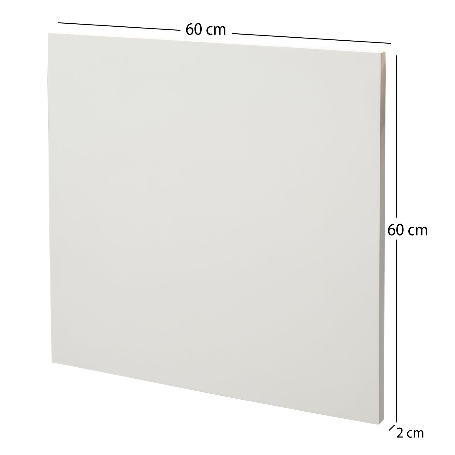 2x HOLZ Malgrund 60x60 cm | Kiefernholz Leinwand, bemalbarer Rahmen