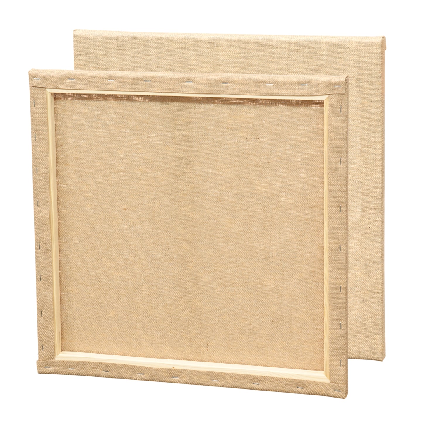 2x ARTIKUM JUTE 50x50cm | bemalungsfertige Leinwände