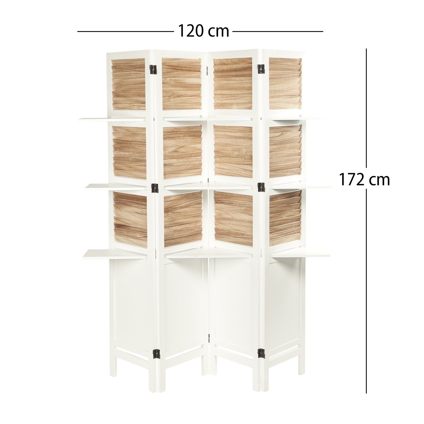 RAUMTEILER "COTTAGE III" | mit Regalböden | Paravent