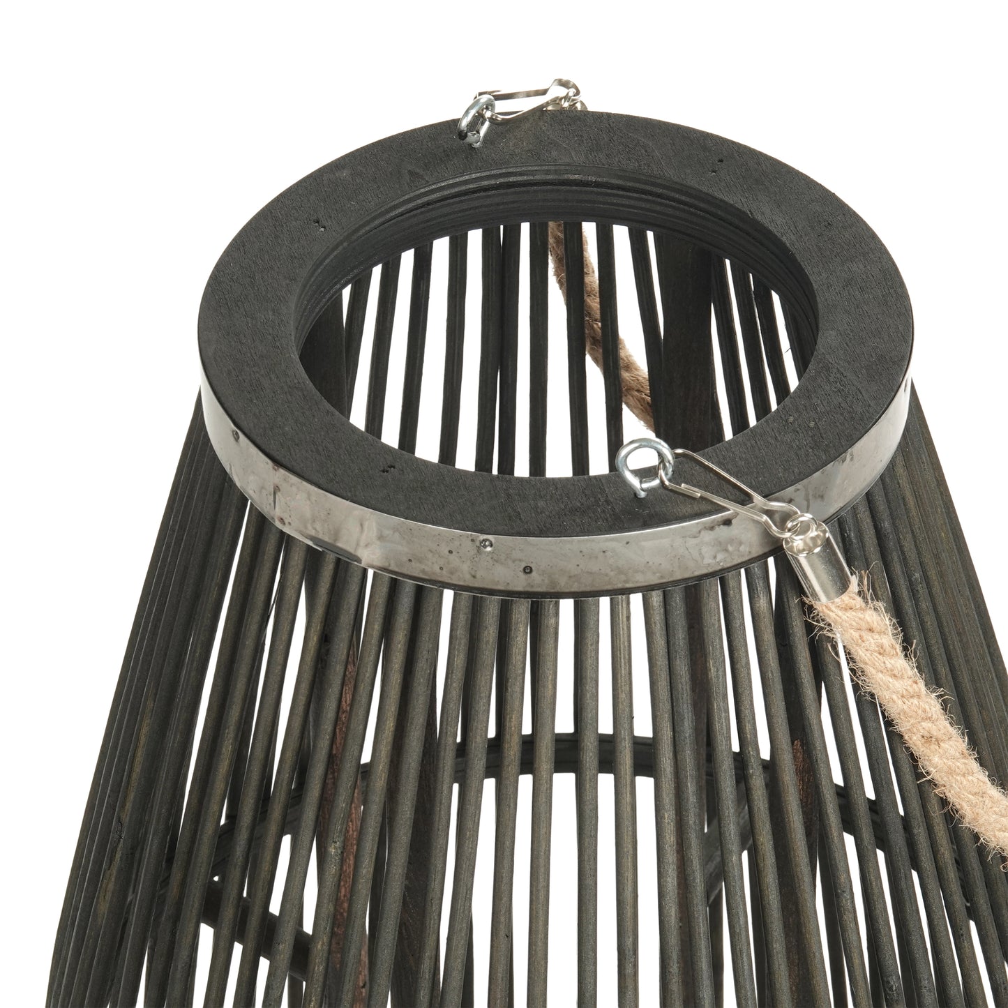 Deko LATERNE "ZYA" | Bambus | Natur Windlicht