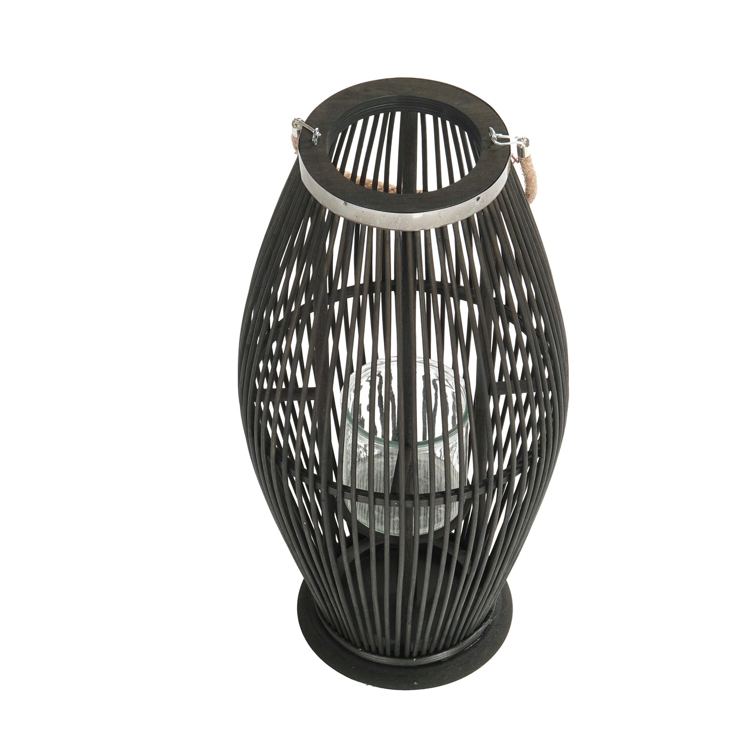 Deko LATERNE "ZYA" | Bambus | Natur Windlicht