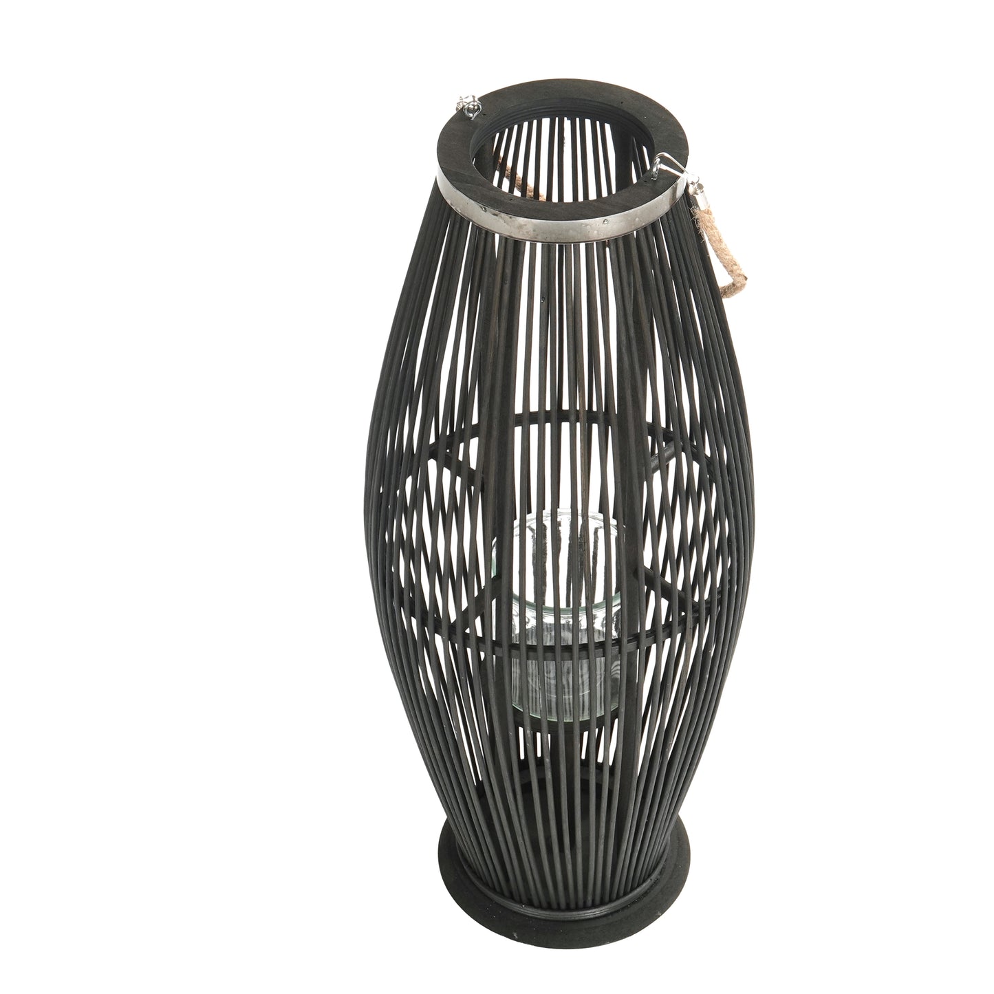 Deko LATERNE "ZYA" | Bambus | Natur Windlicht