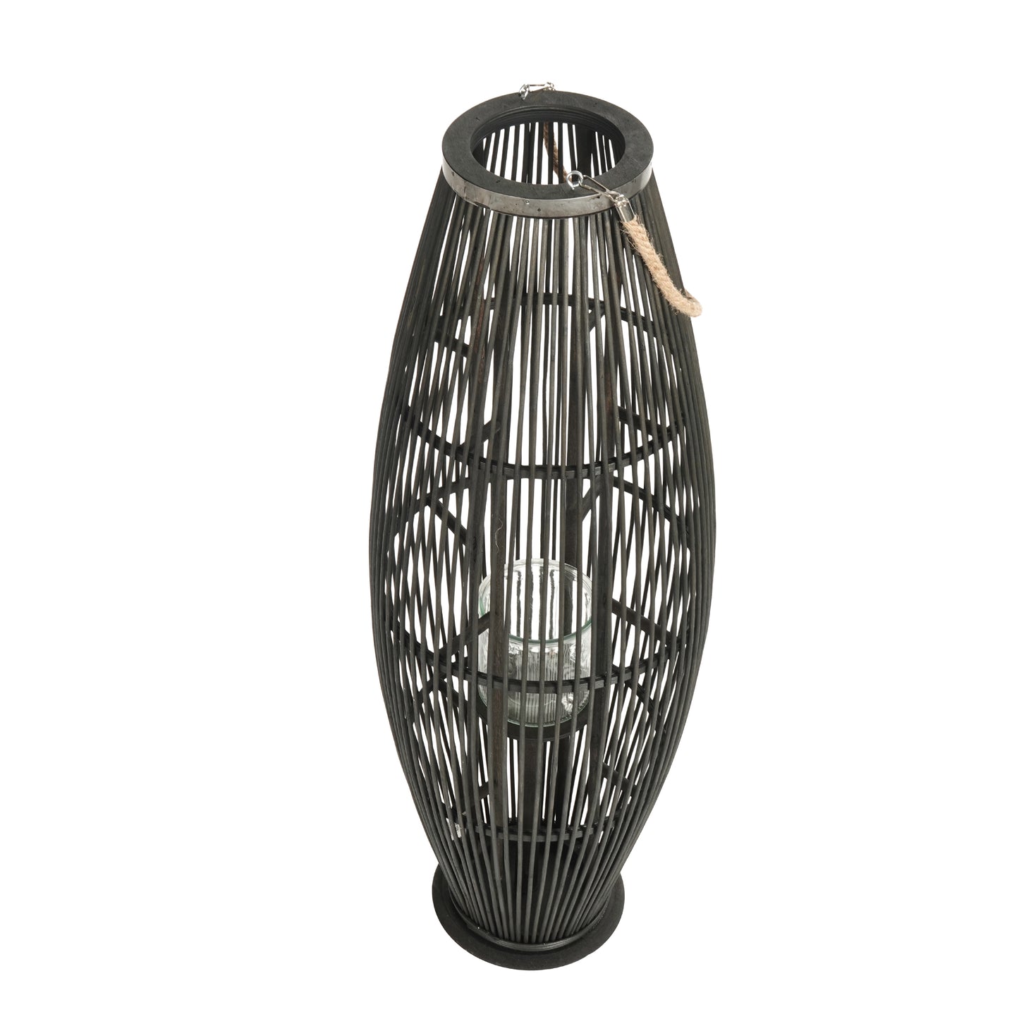 Deko LATERNE "ZYA" | Bambus | Natur Windlicht