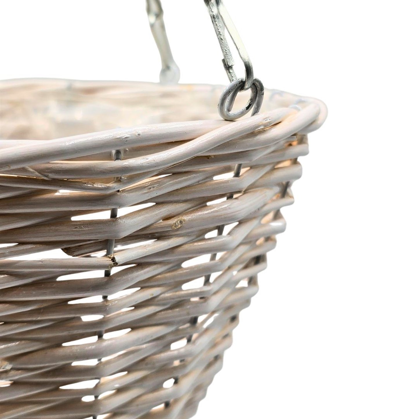 BLUMENAMPEL "BOWL" | 25 cm, Weide | handgefertigtes Korbgeflecht