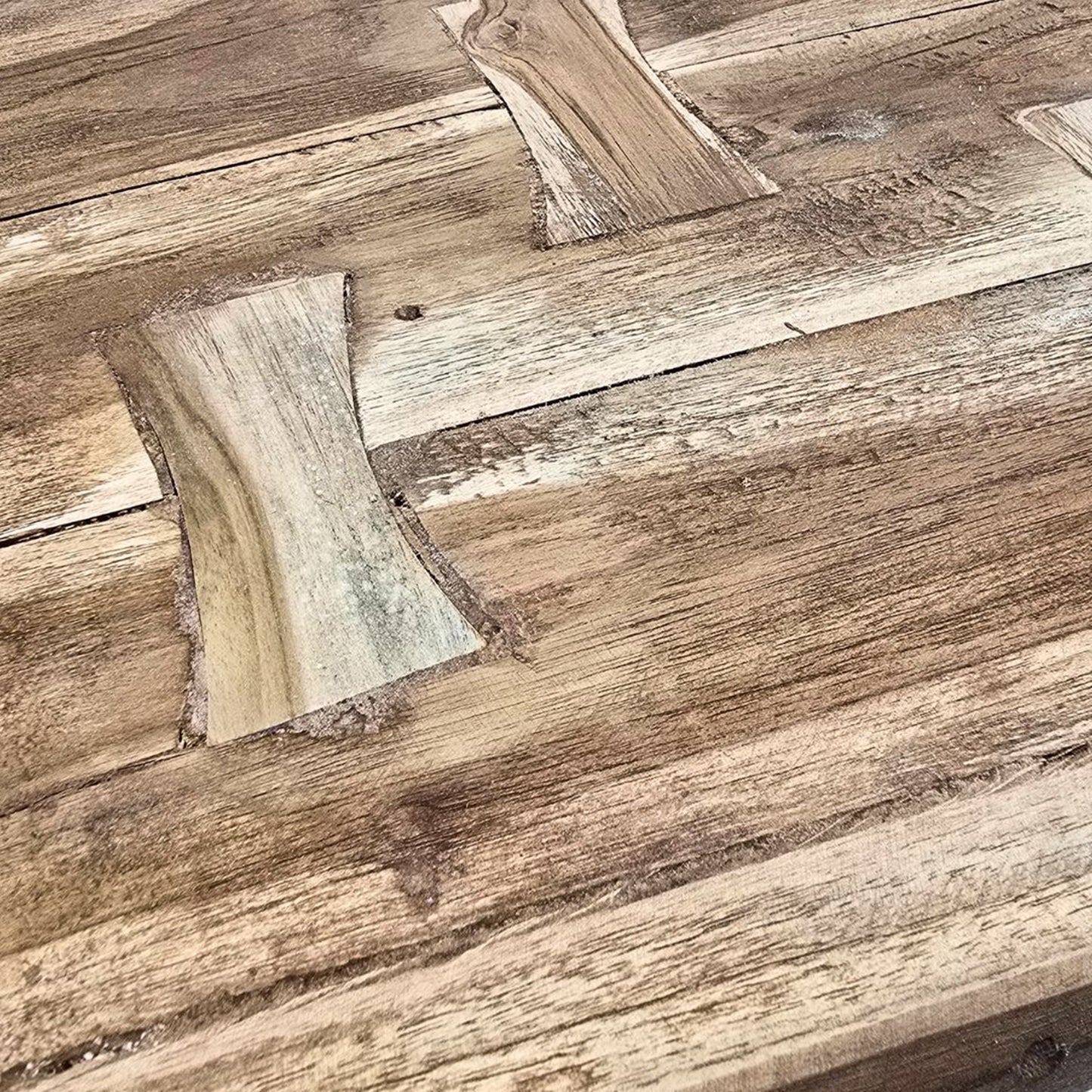 FUSSHOCKER Grain 40 | 40x32x25cm, kleiner Holzhocker aus Mahagoni Holz