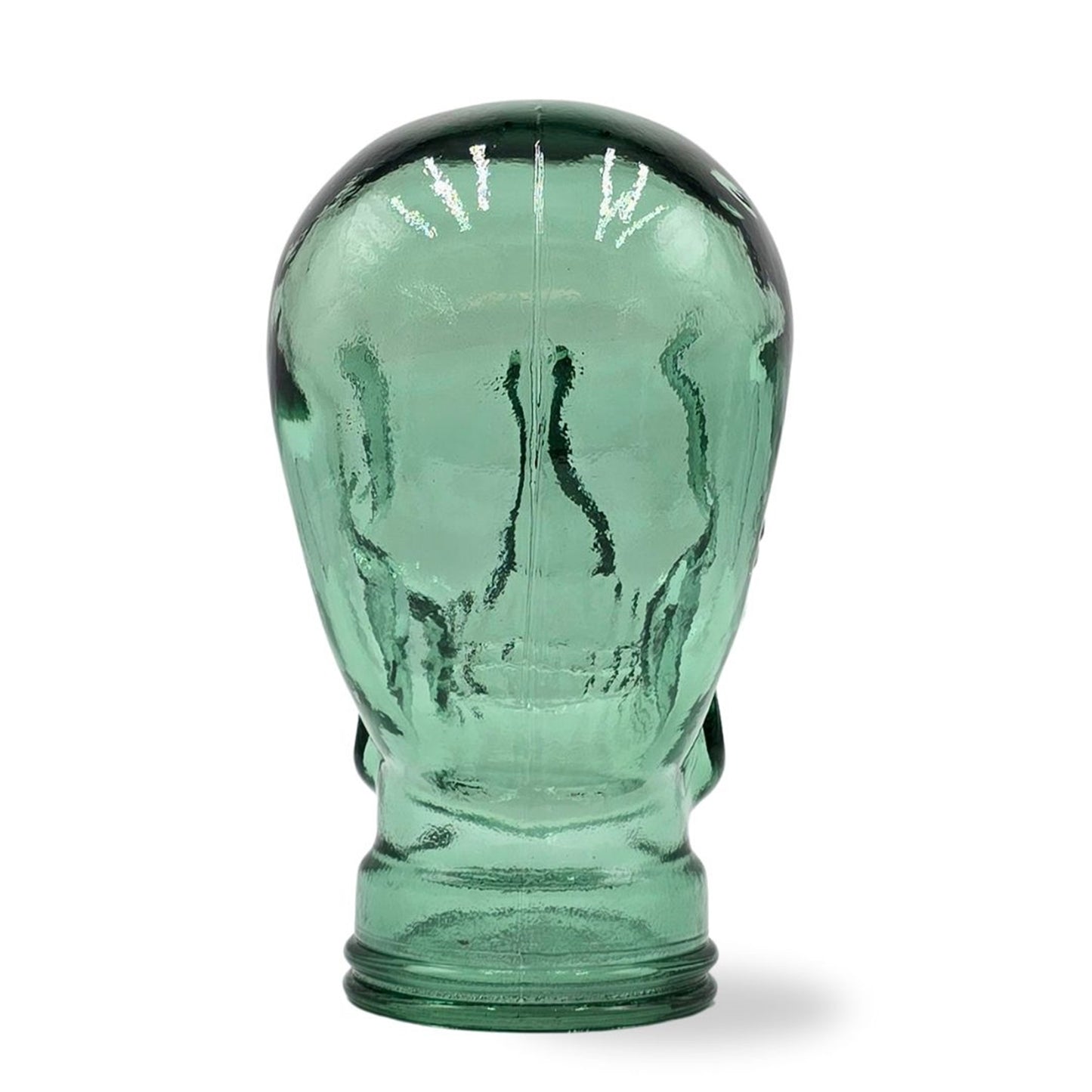 Glas KOPFHÖRERSTÄNDER TOTENKOPF| 26cm Glaskopf Skulptur