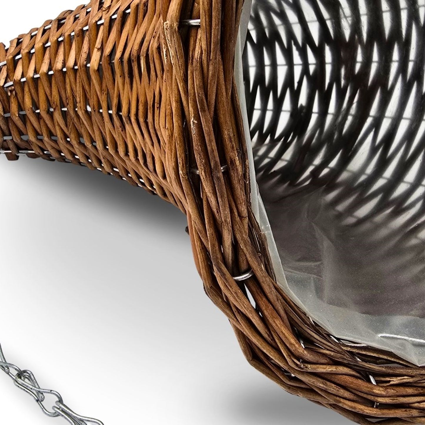 BLUMENAMPEL "FÜLLHORN" | 2er Set, Rattan | handgefertigt Korbgeflecht