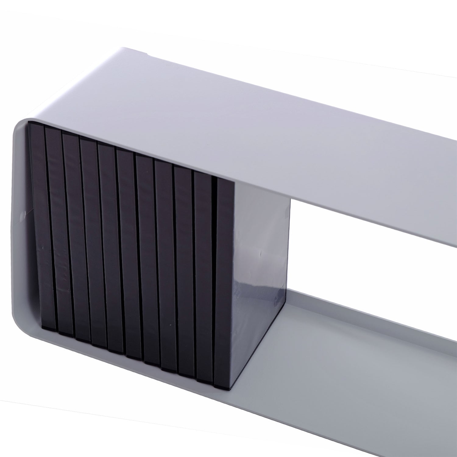DESIGN DVD WANDREGAL CUBE L | 120cm Metall Retro Regal für ca. 110DVDs