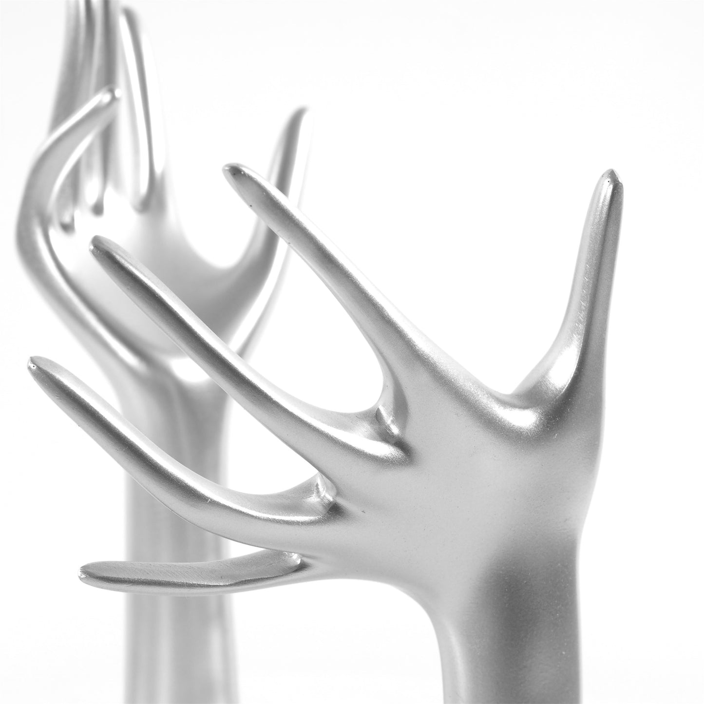 2 DESIGN DEKO SCHMUCKHÄNDE "GRACIOSA" | silber, Schmuckhalter