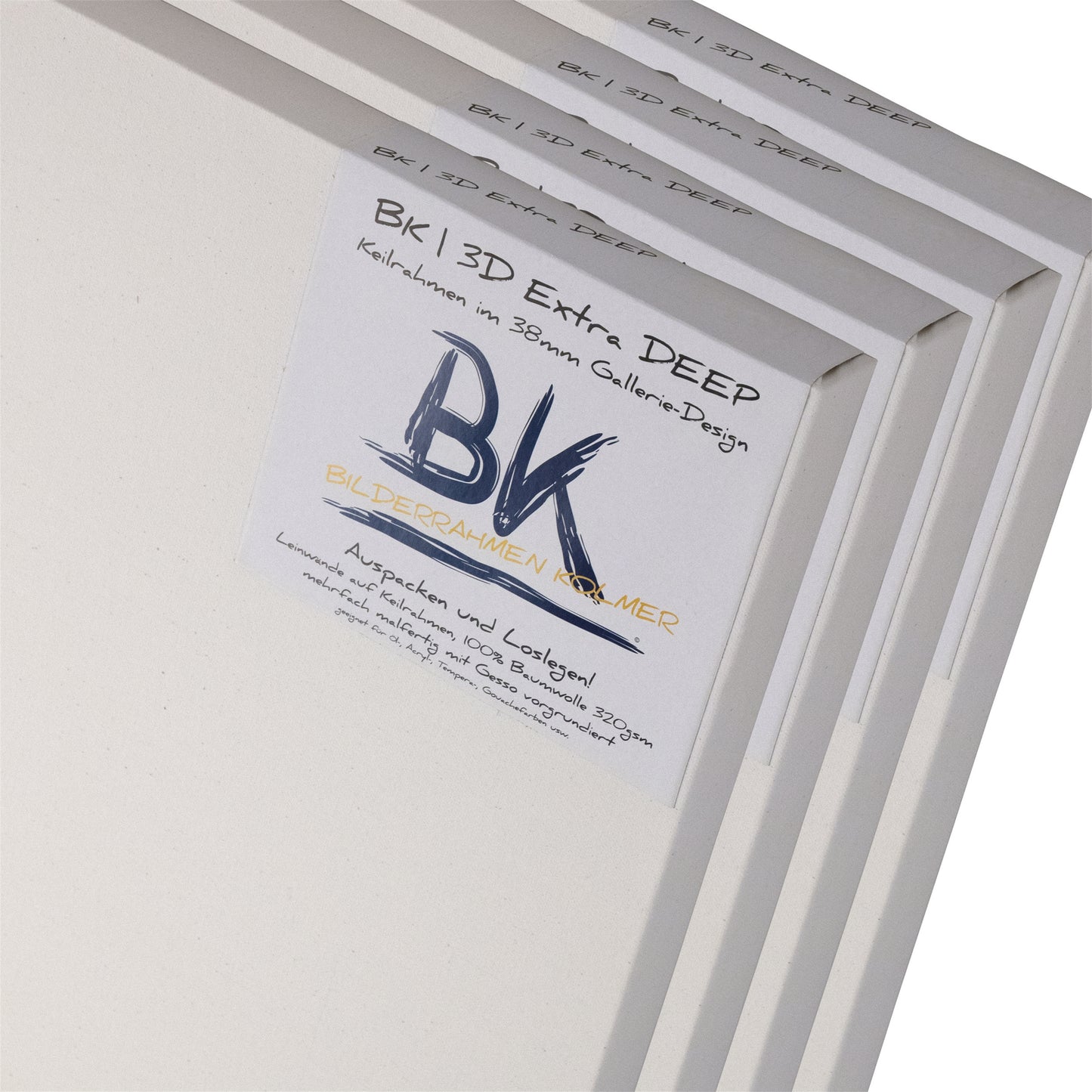 4x BK DEEP EDGE KEILRAHMEN 70x70cm | Leinwände extra hohen Keilrahmen