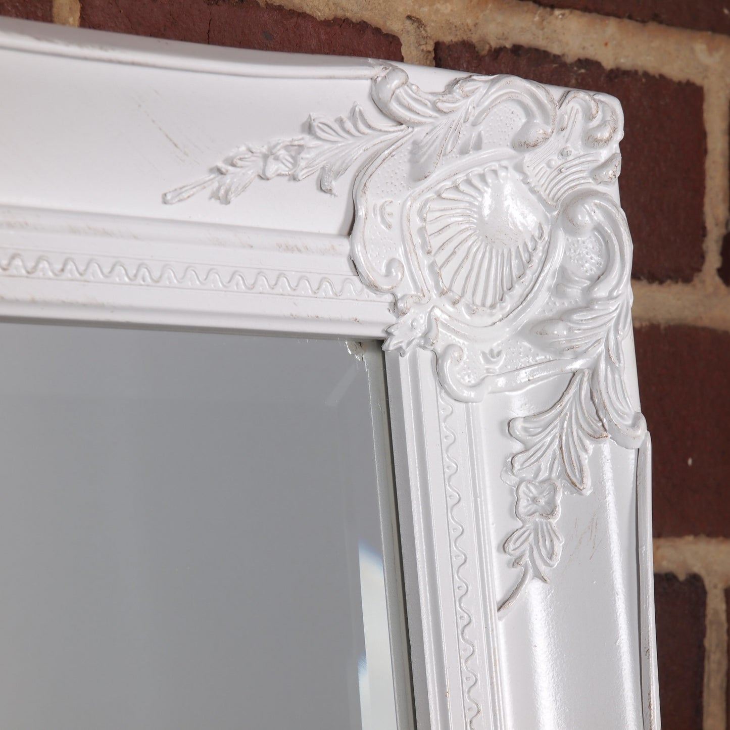 Barock Facettenspiegel "LUISA" 52x132 cm Wandspiegel antik mit Rahmen