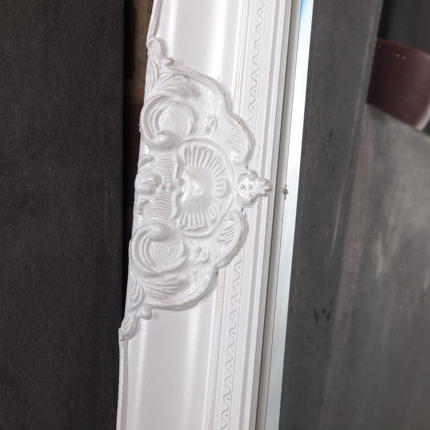 Barock Facettenspiegel "LUISA" 52x132 cm Wandspiegel antik mit Rahmen