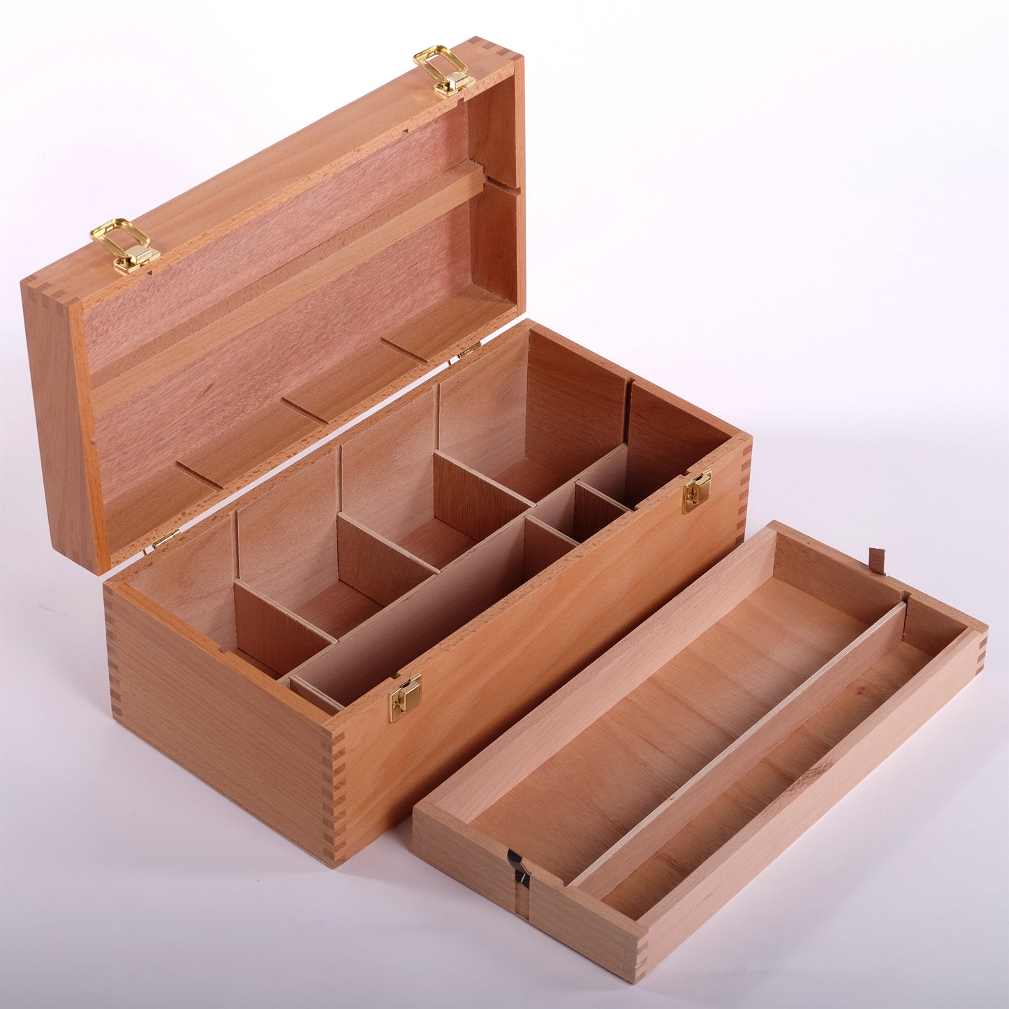 UTENSILIENKOFFER | Buche, 40 cm | Malkasten, Künstlerkiste