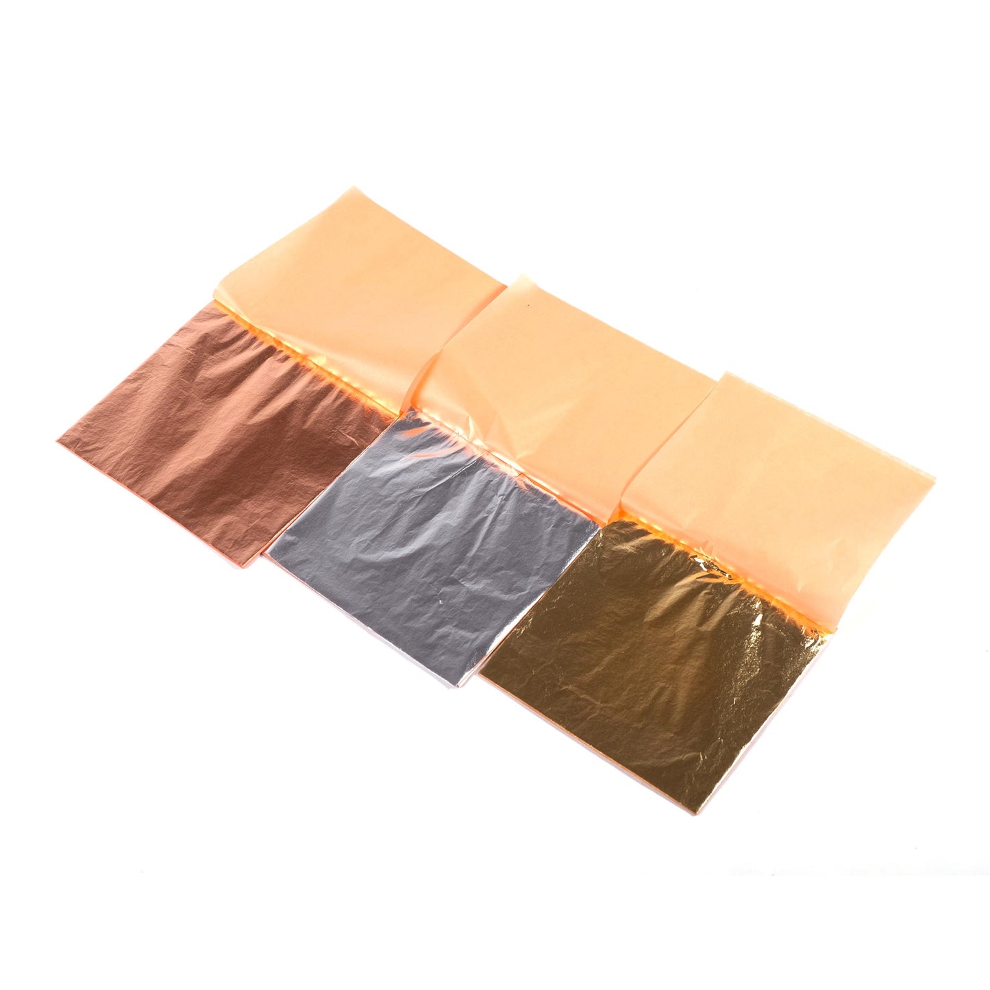 BLATTMETALL GOLD OPTIK 25 Blatt, 14x14cm | Künstler Goldfolie, Blattgold Folie