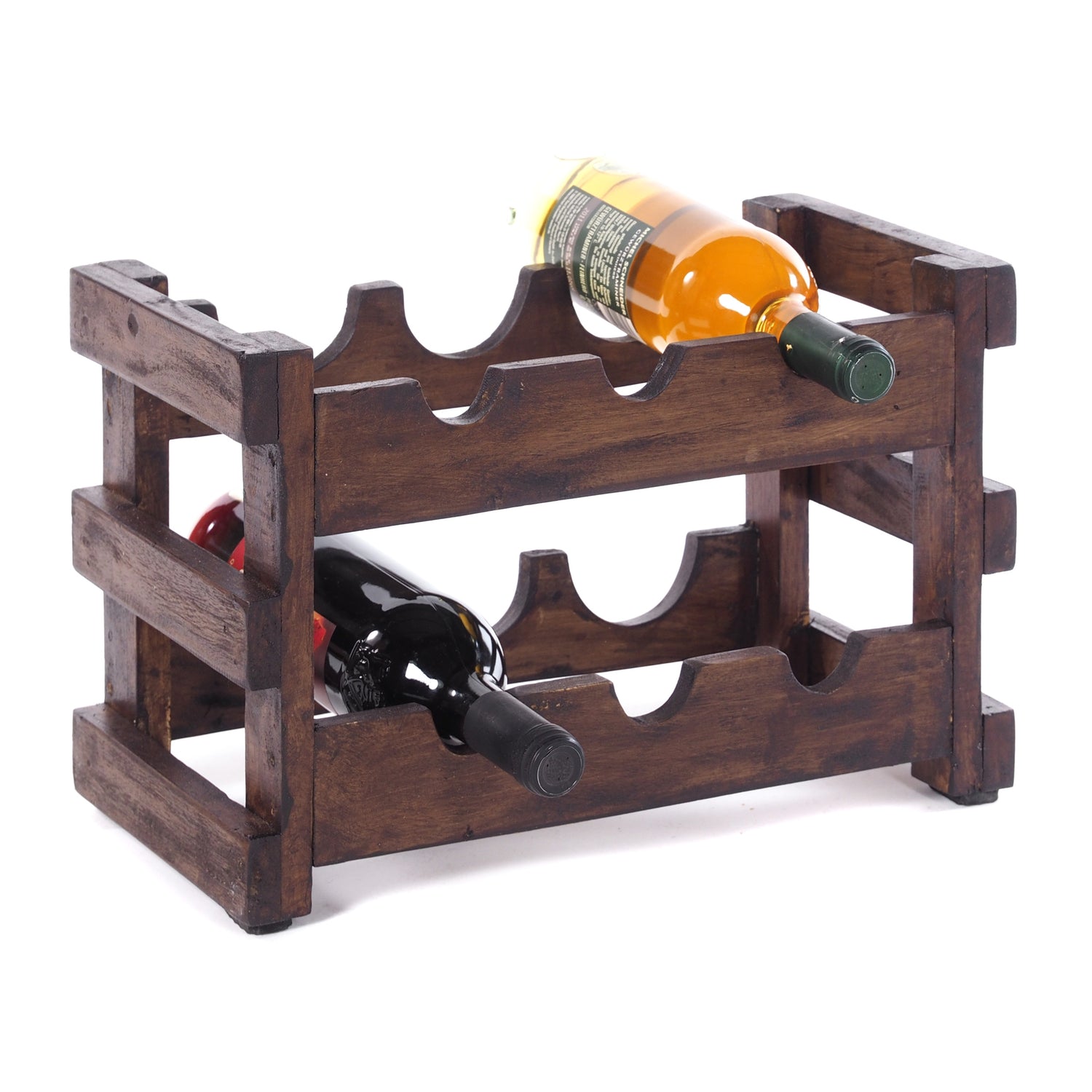 Holz FLASCHENHALTER "GRAPE" für 6 Flaschen 26x39cm(HxB)