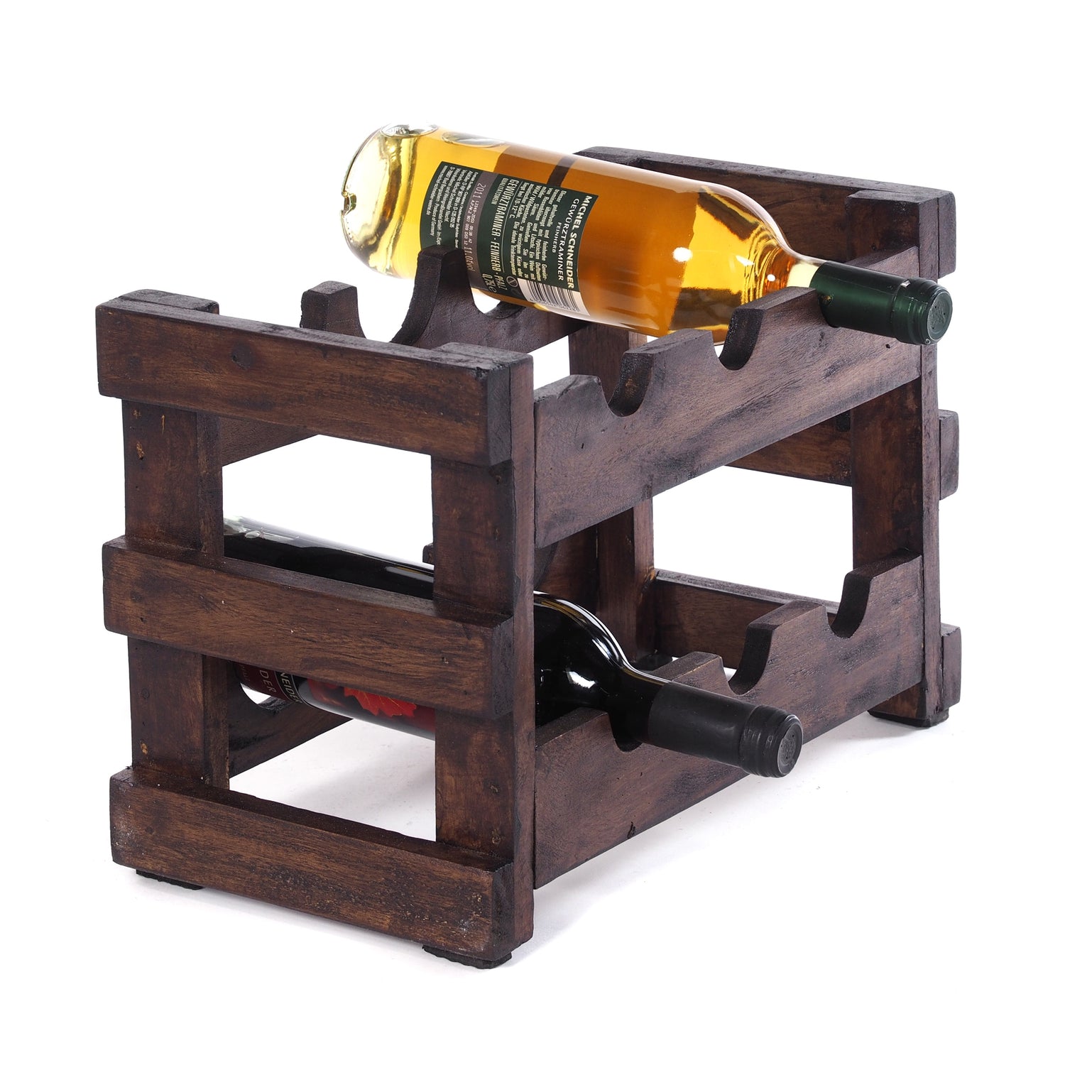 Holz FLASCHENHALTER "GRAPE" für 6 Flaschen 26x39cm(HxB)