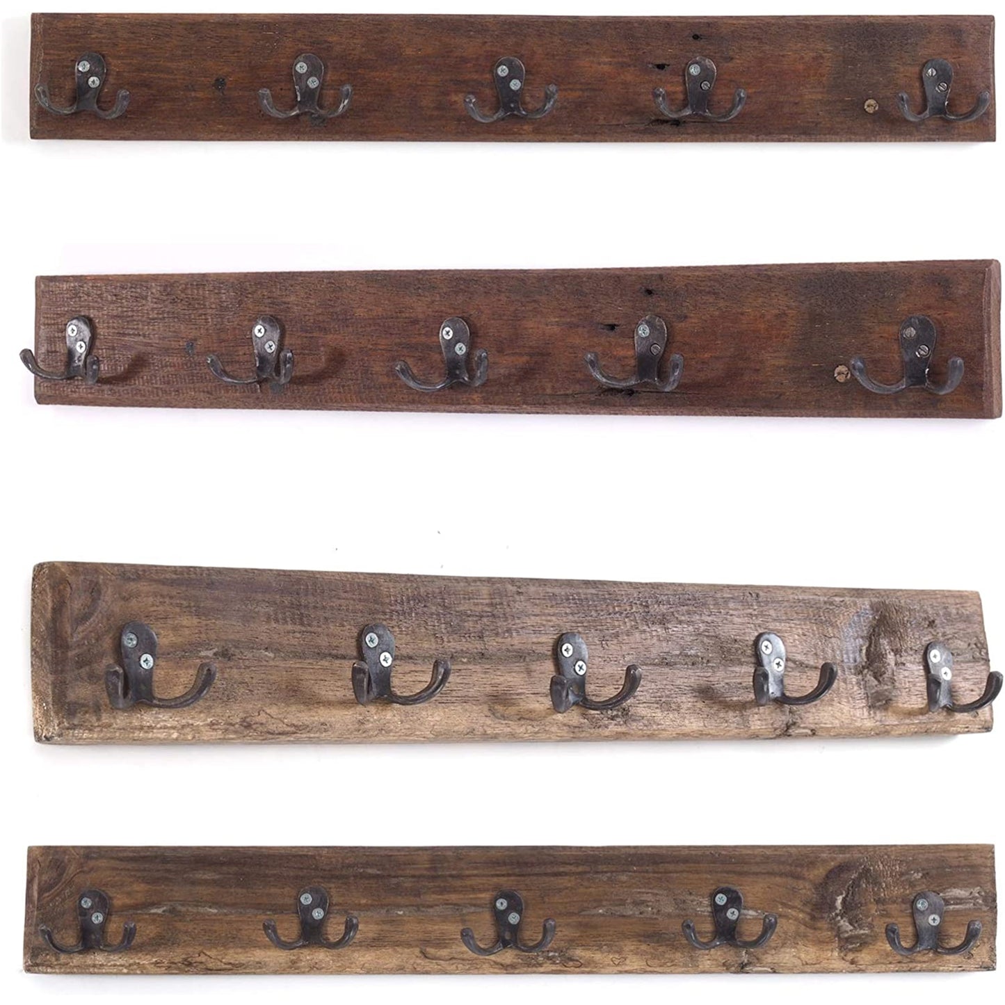 VINTAGE WANDGARDEROBE CASA | 60x8cm(BxH) Hakenleiste mit 5 Doppelhaken