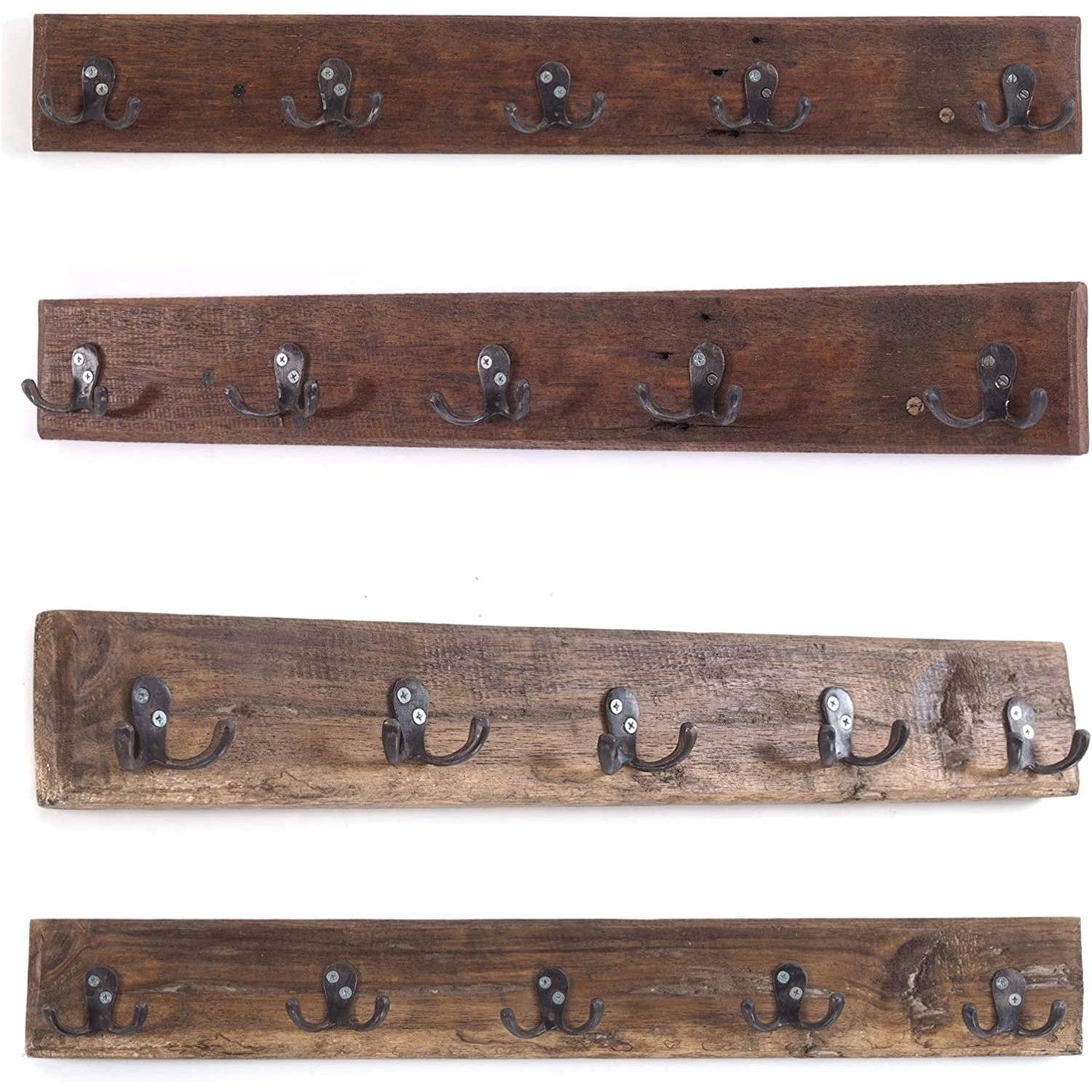 VINTAGE WANDGARDEROBE CASA | 60x8cm(BxH) Hakenleiste mit 5 Doppelhaken