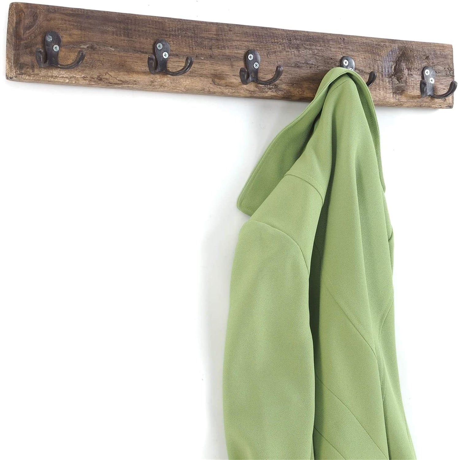 VINTAGE WANDGARDEROBE CASA | 60x8cm(BxH) Hakenleiste mit 5 Doppelhaken