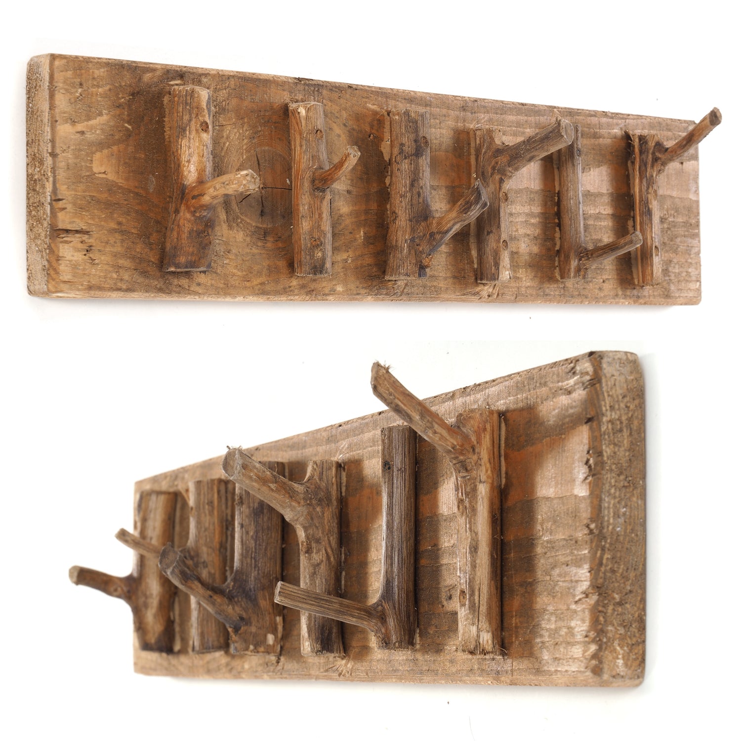 WANDGARDEROBE "SAMOA" | 60x14cm (BxH), Mahagoni | Hakenleiste